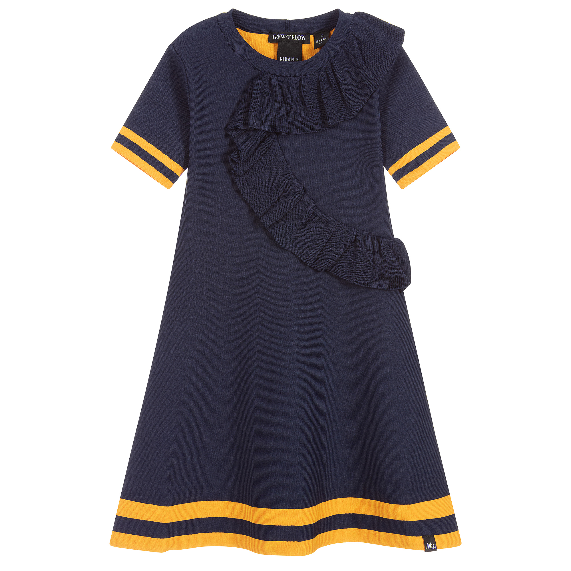navy blue knit dress