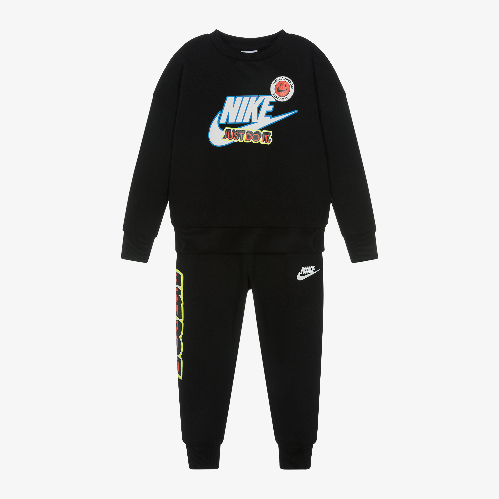 Black nike cotton outlet tracksuit