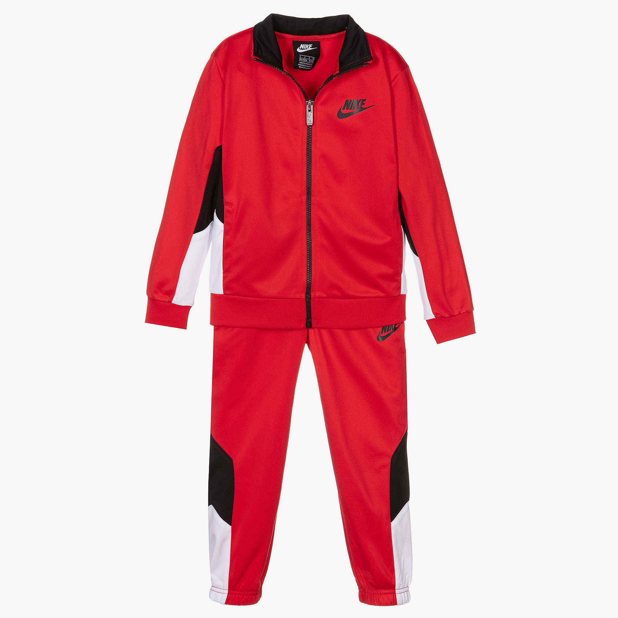 Nike - Black & Red Logo Tracksuit | Childrensalon