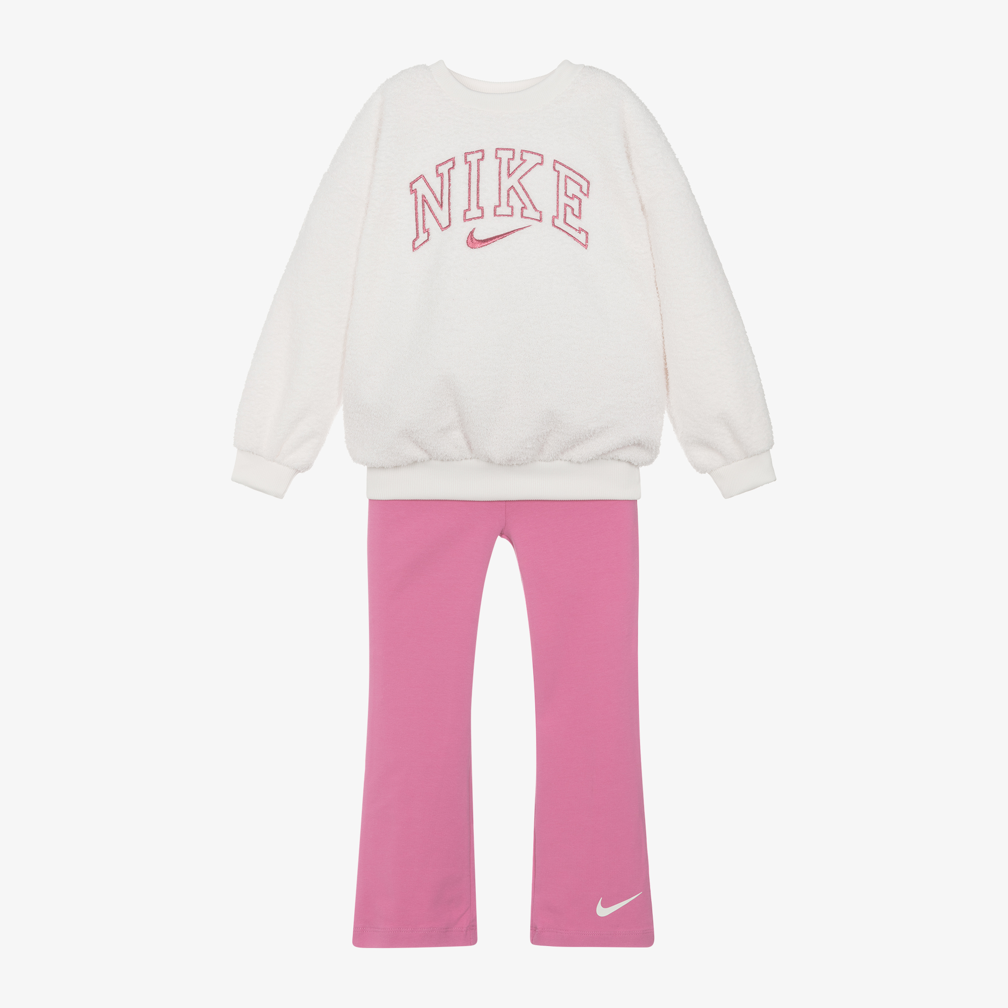 Pink nike set best sale