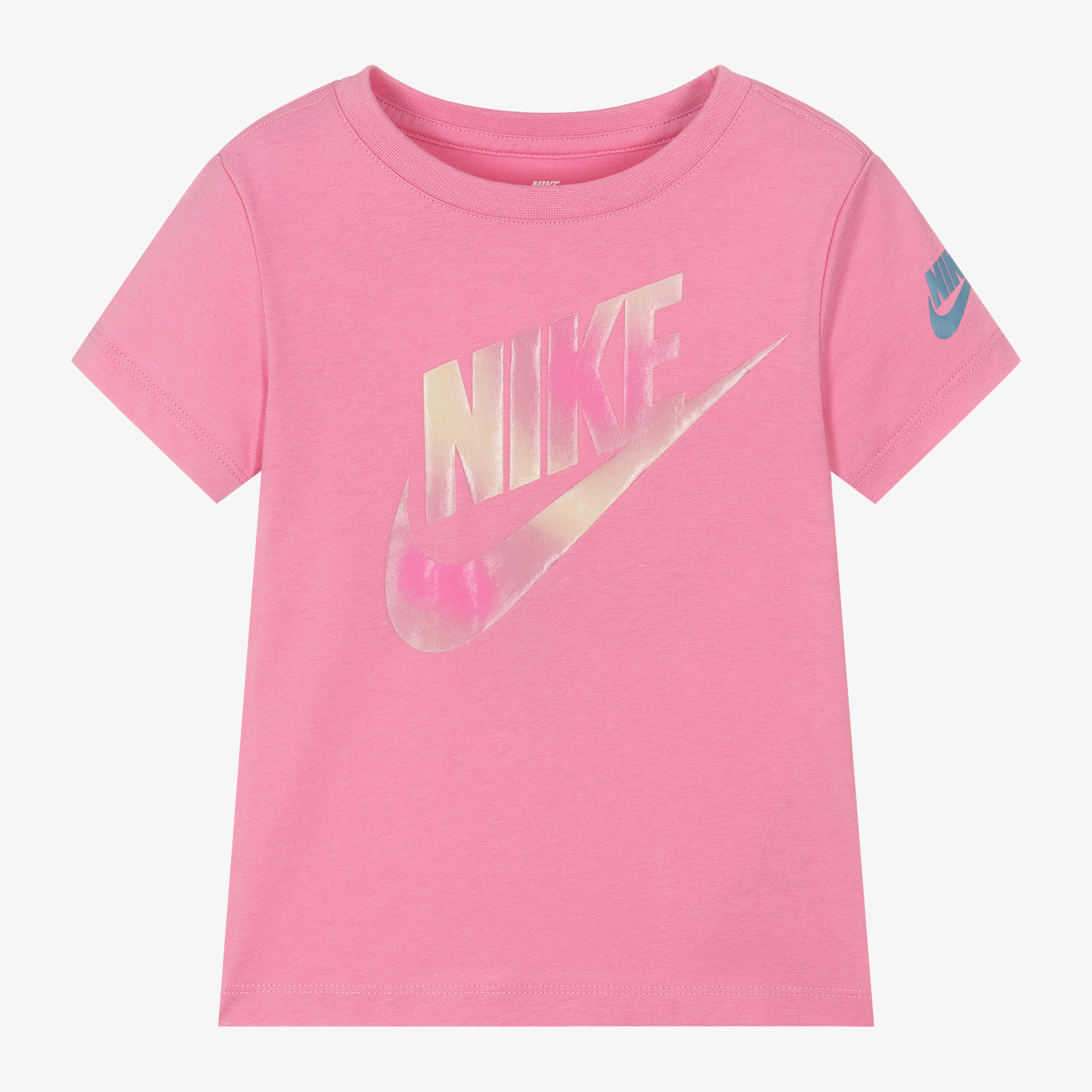 Nike Girls Pink Cotton T Shirt