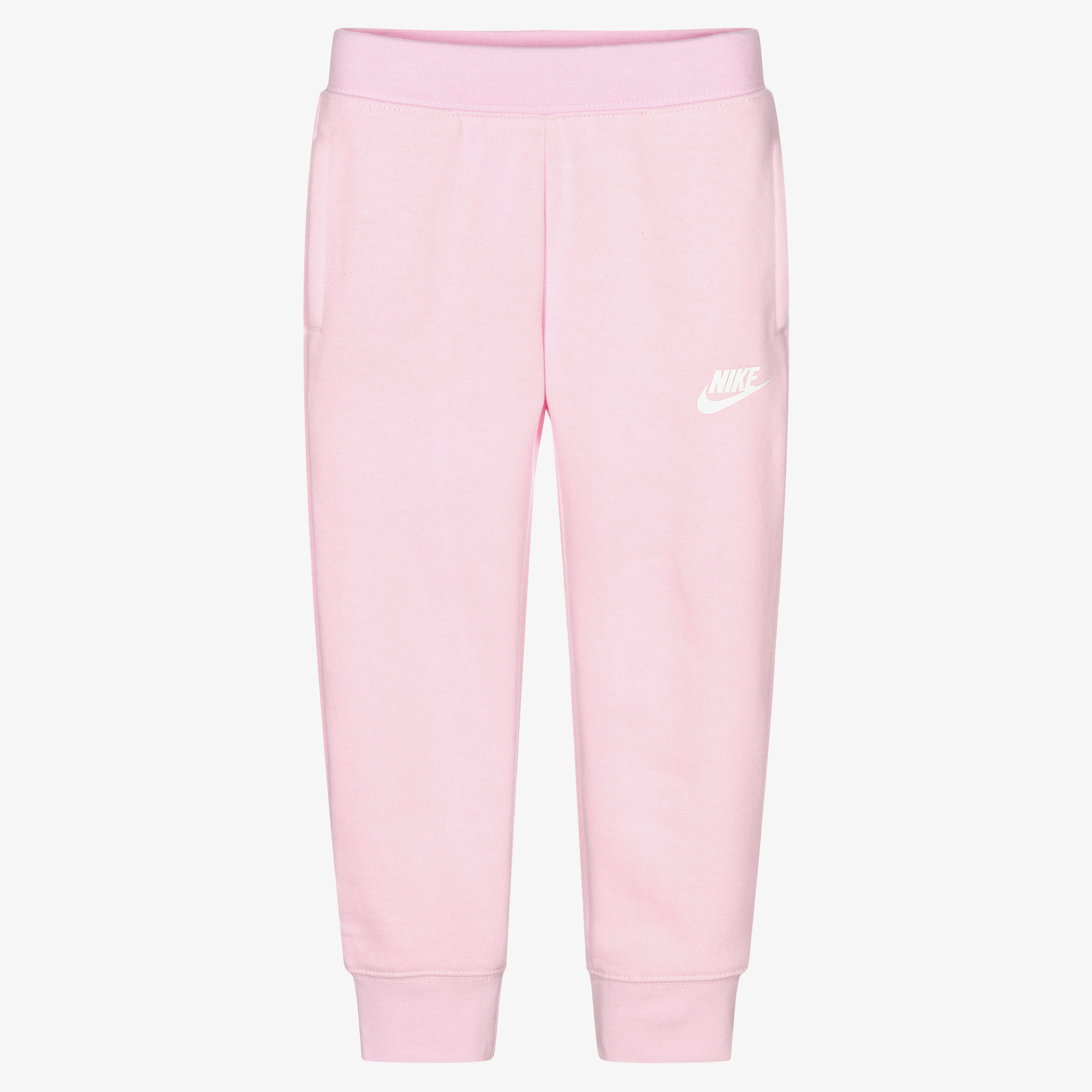 Nike - Girls Pink Logo Cotton Joggers