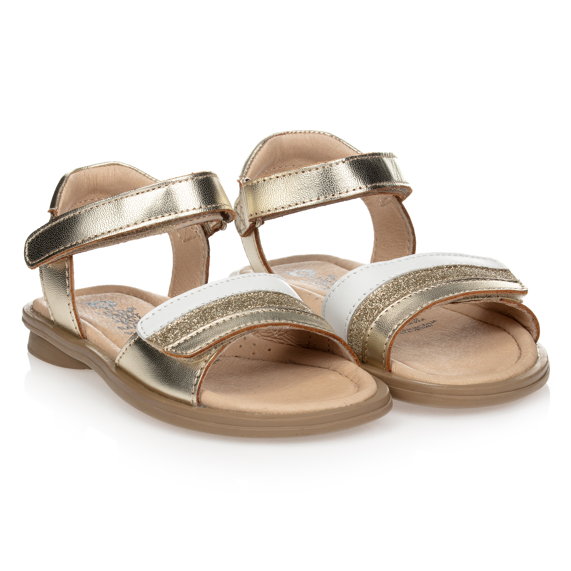Old Soles - Pink & Silver Leather Sandals | Childrensalon