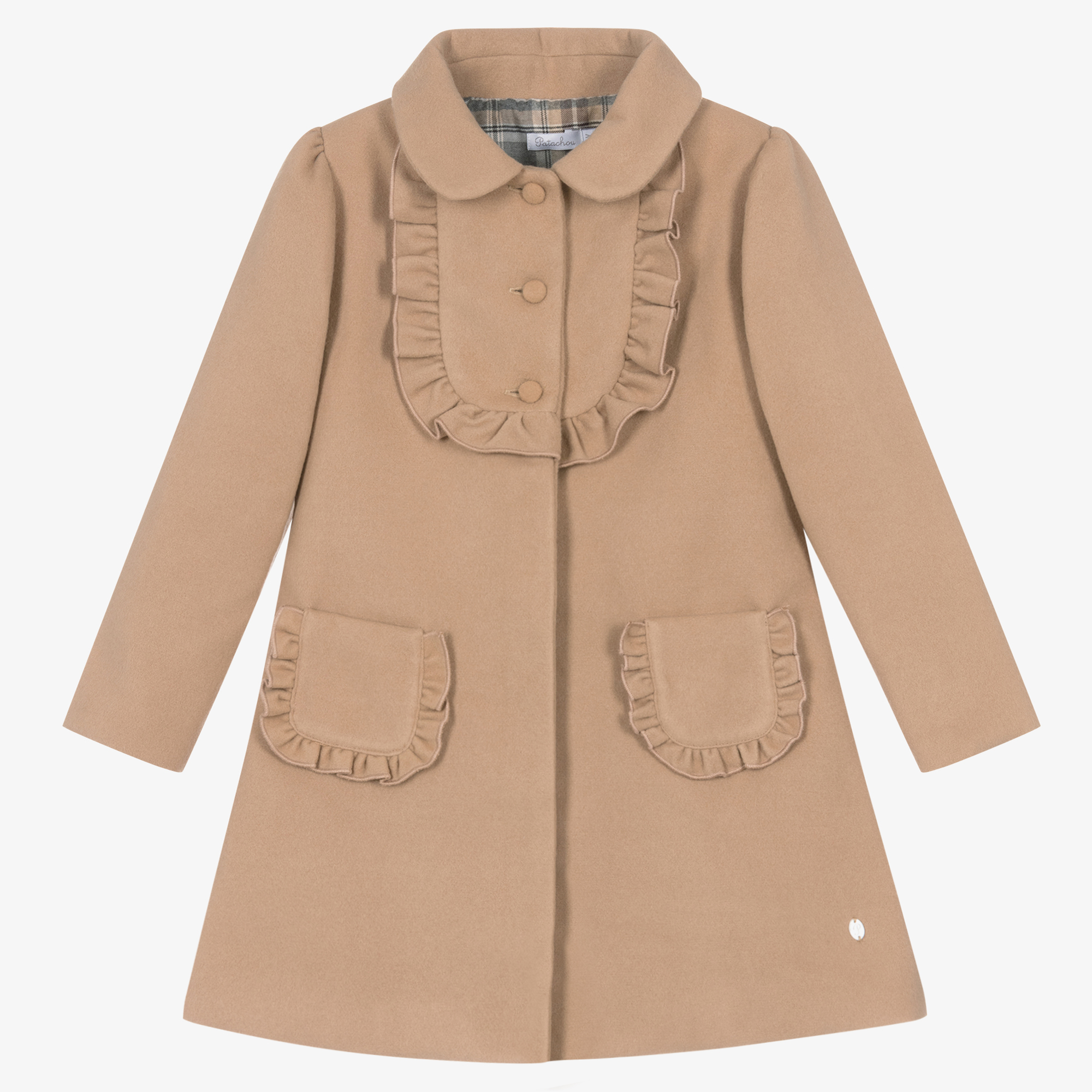 Girls on sale ruffle coat