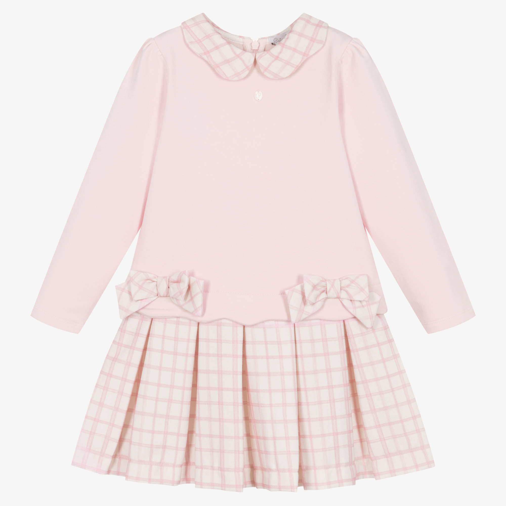 Patachou - Girls Pink Floral Dress | Childrensalon