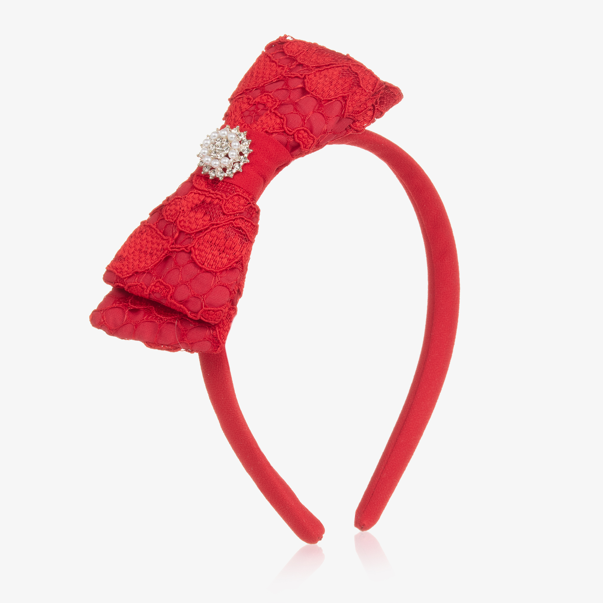 Patachou Girls Red Lace Hairband