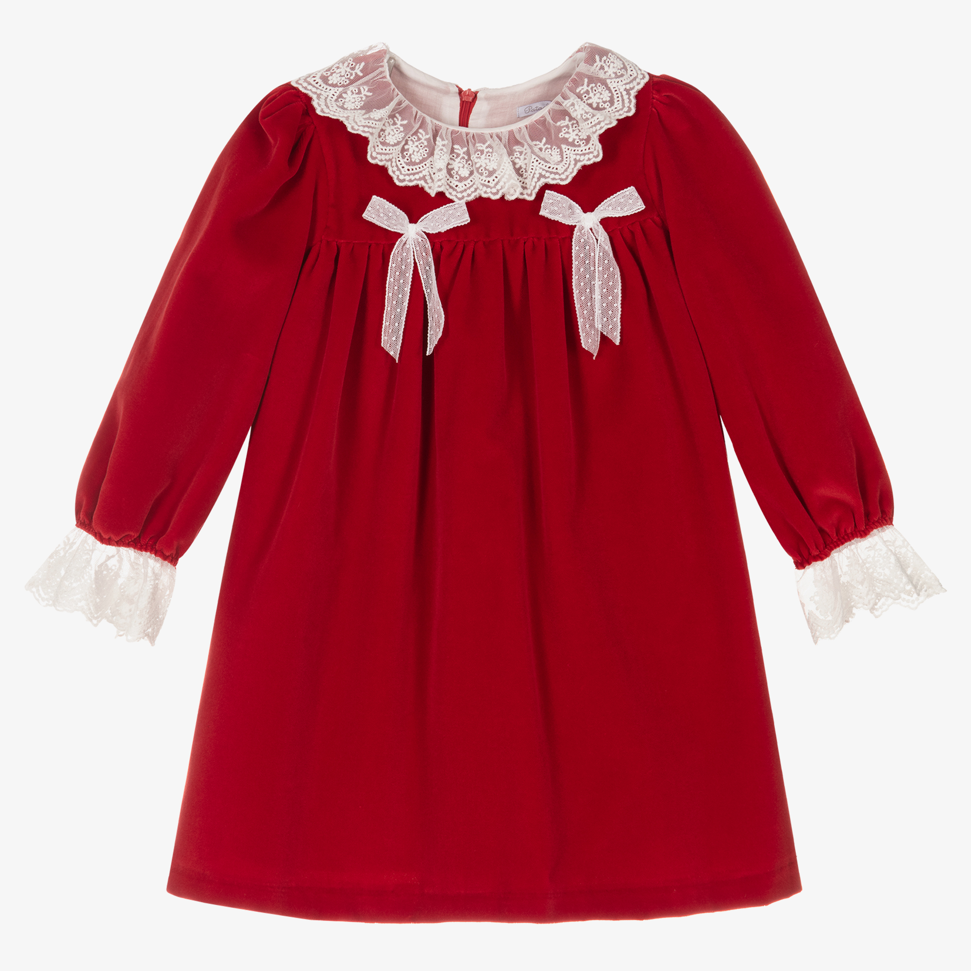 Patachou - Red Satin Dress | Childrensalon