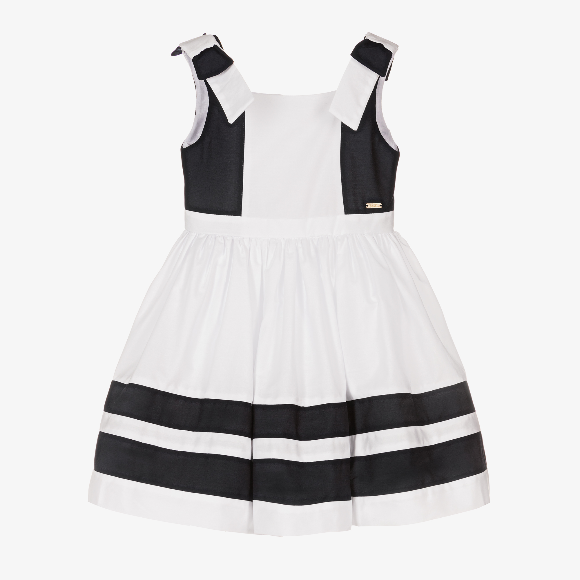 Patachou - White Floral Chiffon Dress | Childrensalon