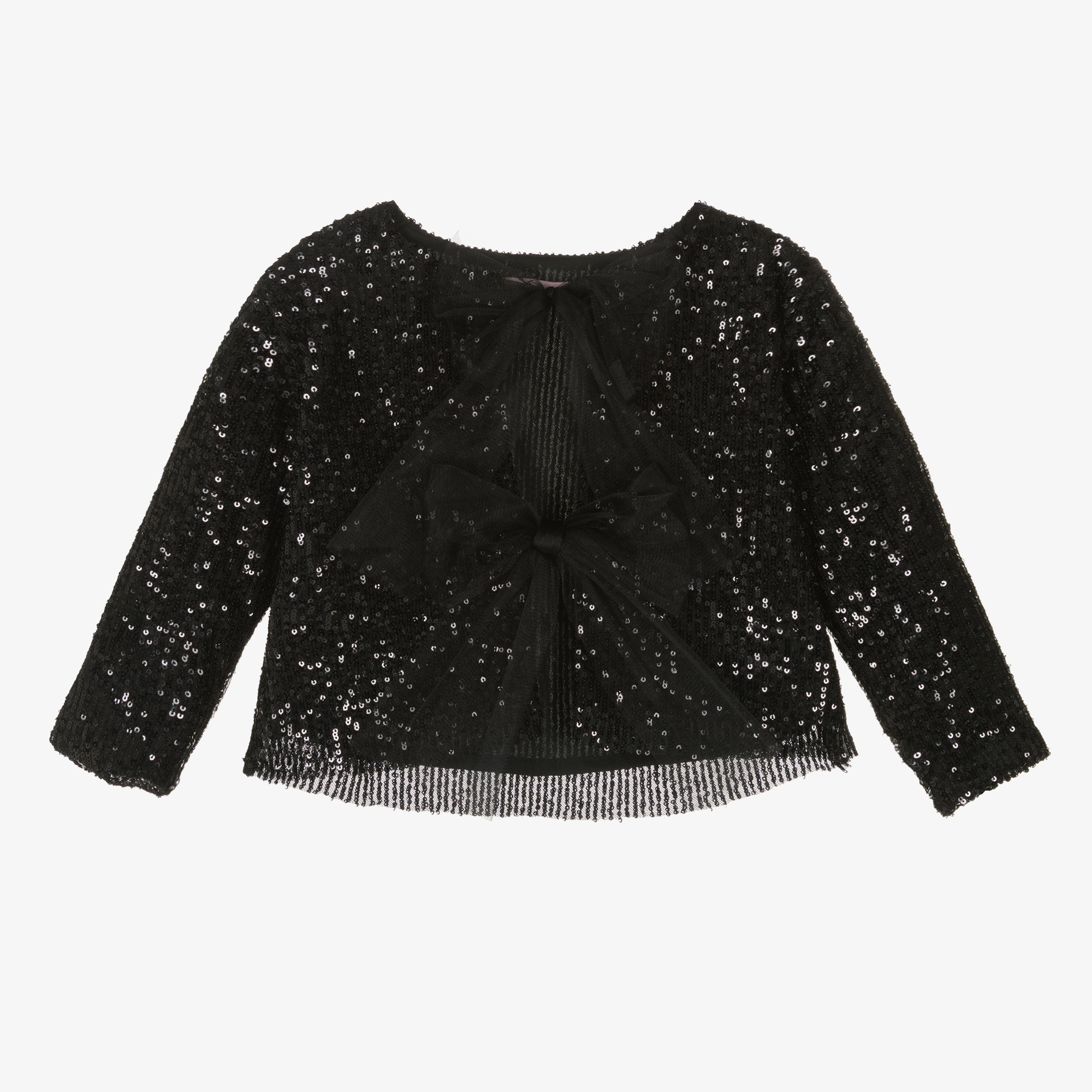 Girls black sequin jacket best sale