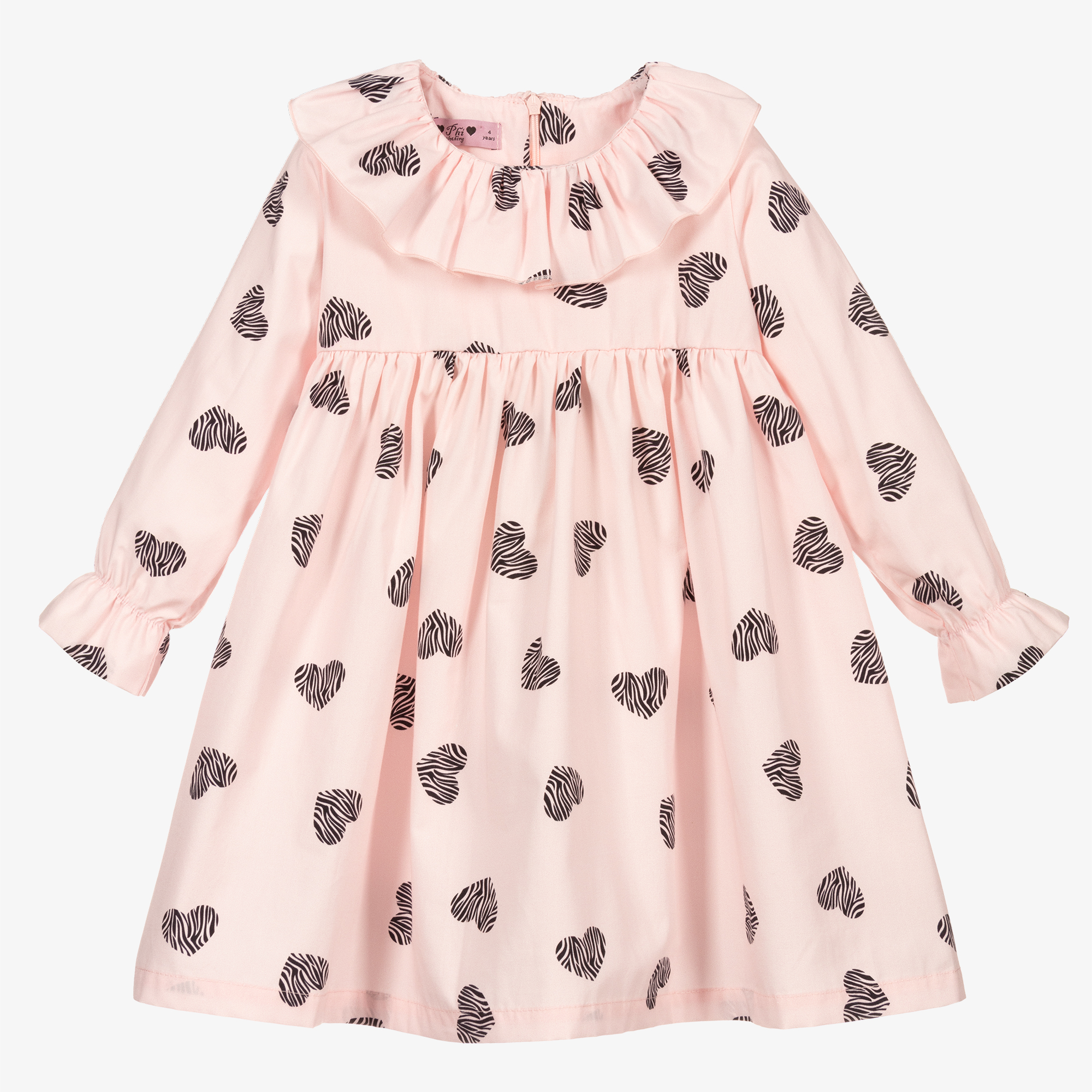 Phi Clothing - Ivory Floral Pinafore Dress | Childrensalon