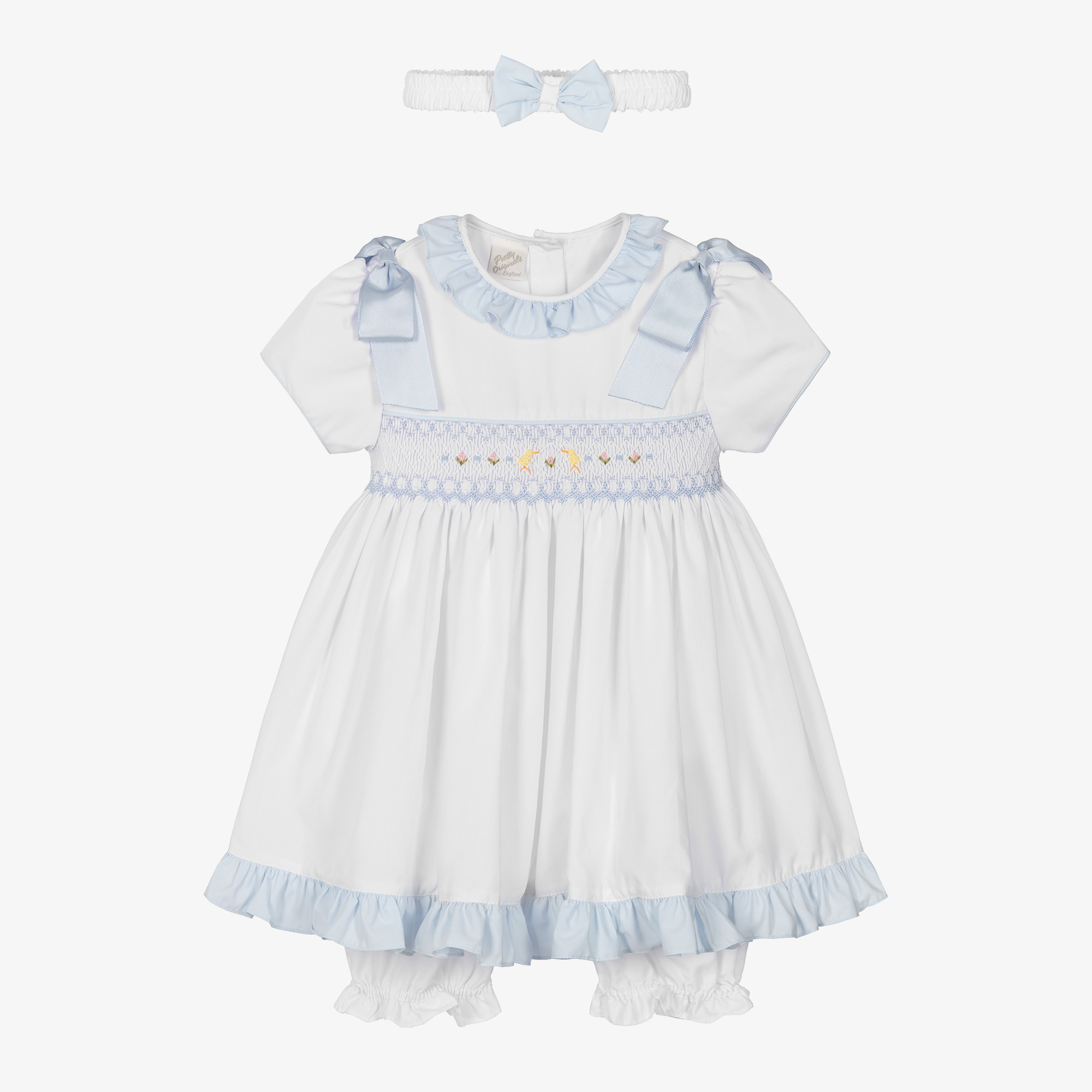 Pretty originals smocked store dress