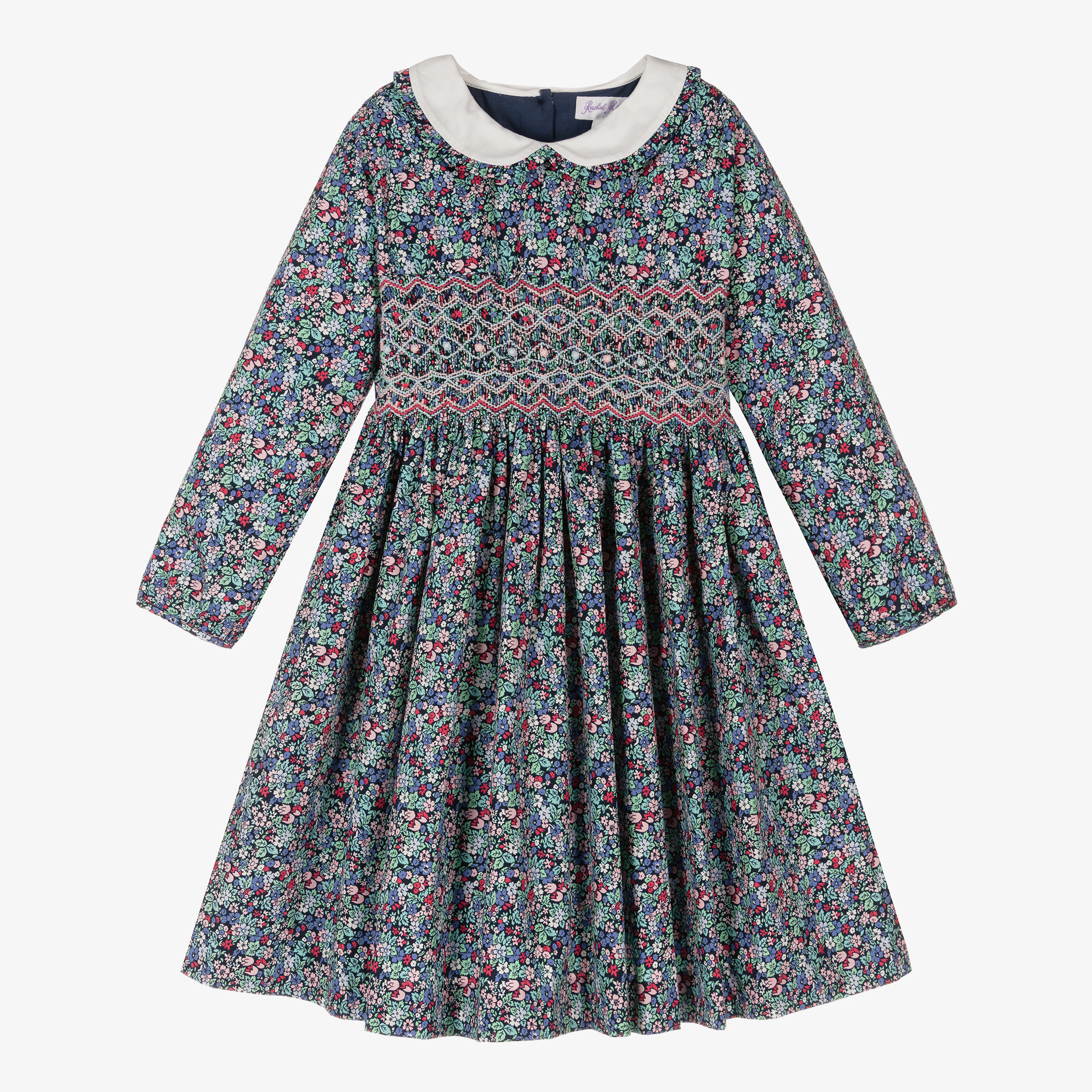 RACHEL hot RILEY - Girls designer blue floral dress - Size 4