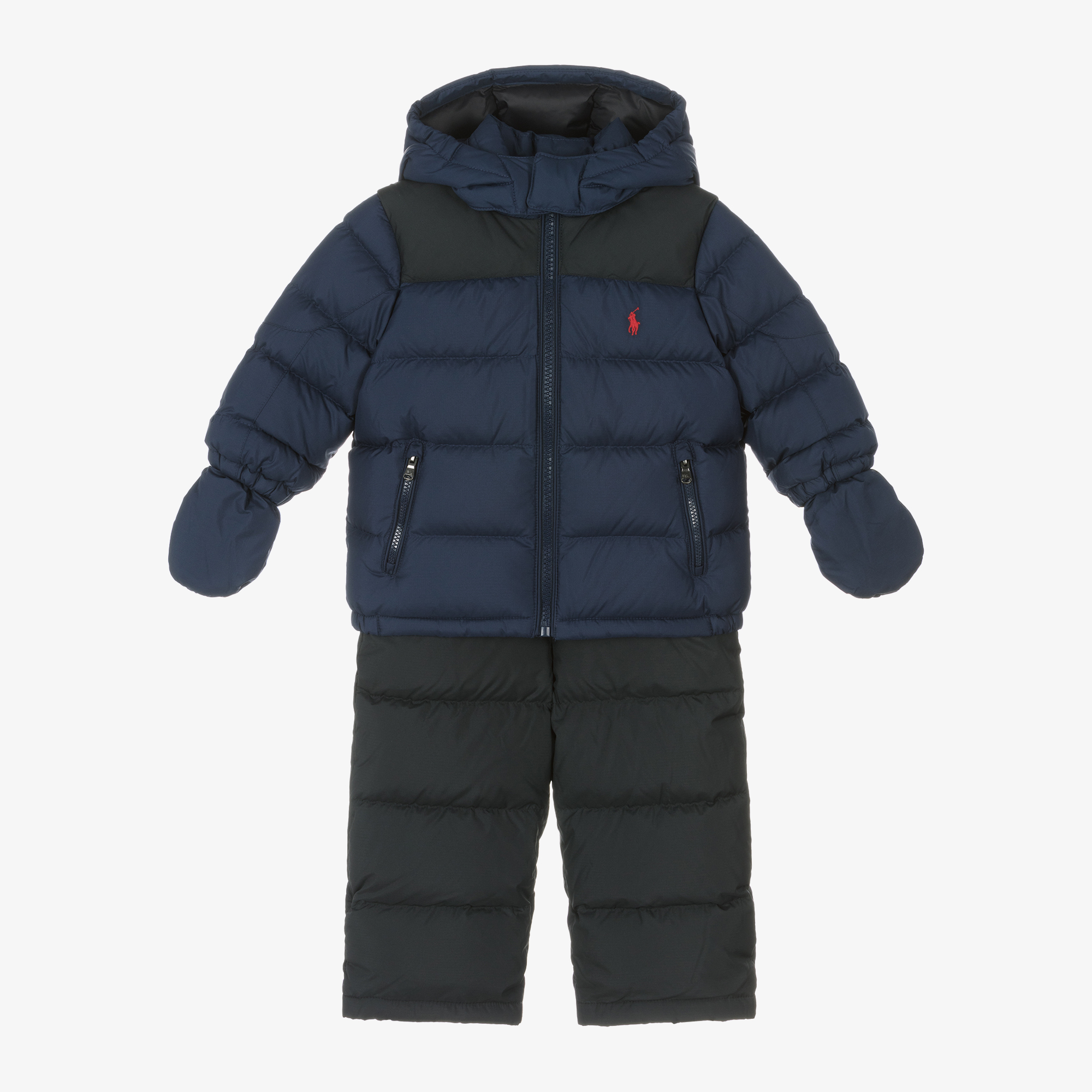 Ralph Lauren Baby Boys Blue Black Snowsuit Childrensalon