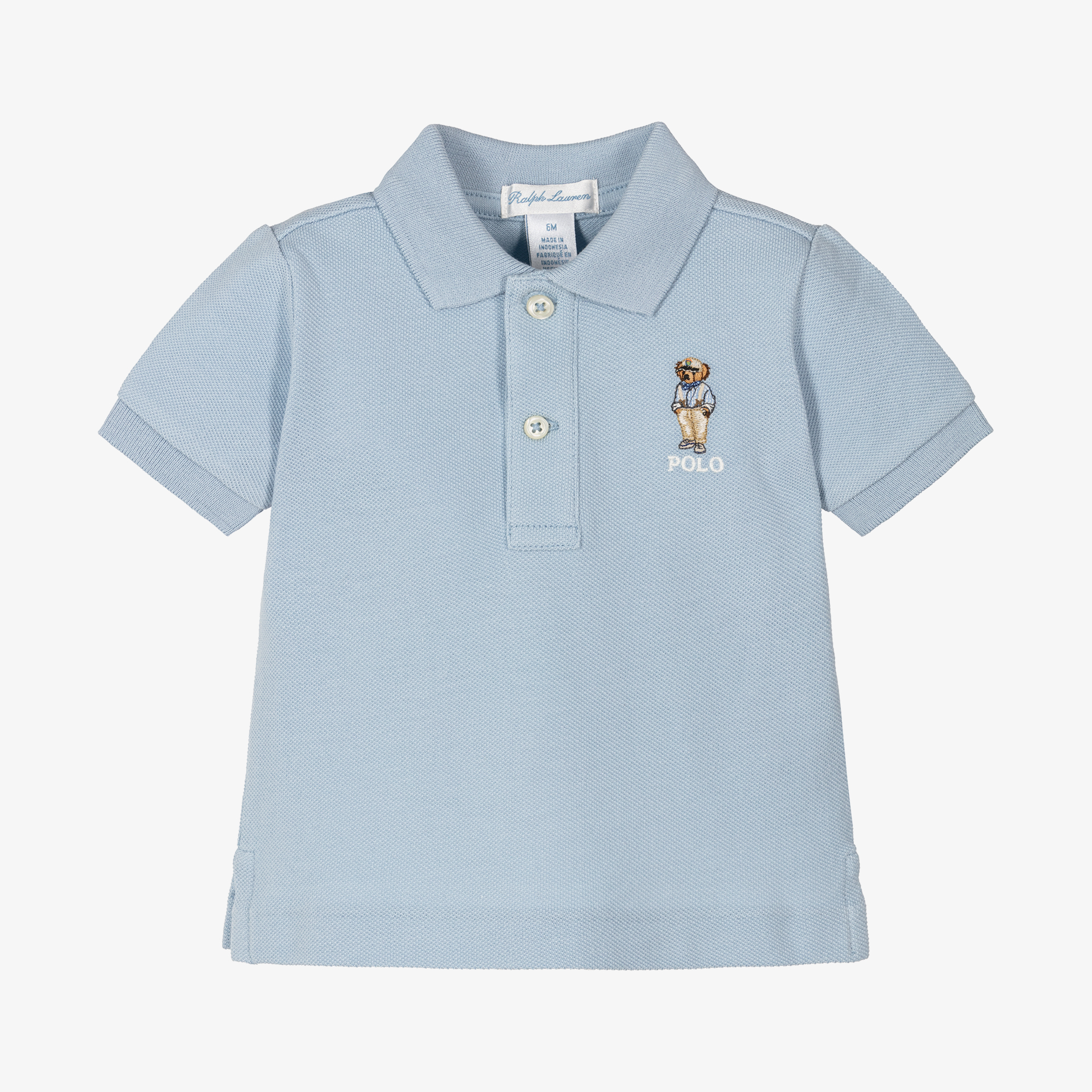 Ralph Lauren Baby Boys Blue Cotton Polo Shirt