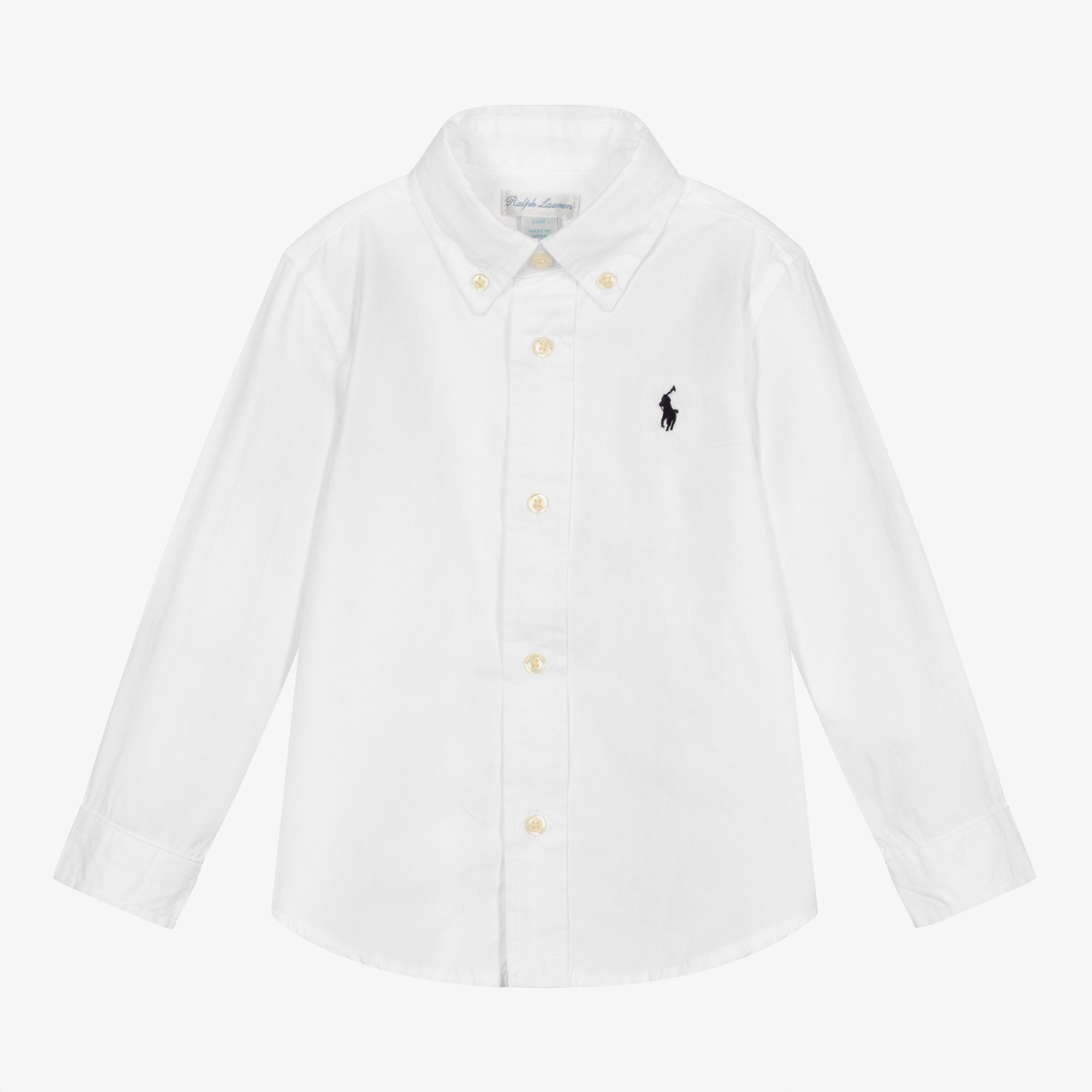 Baby boy white sale ralph lauren polo