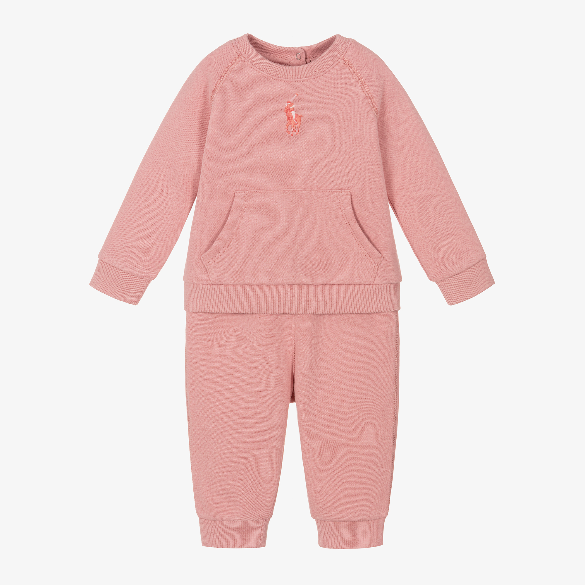 Pink ralph lauren tracksuit hotsell