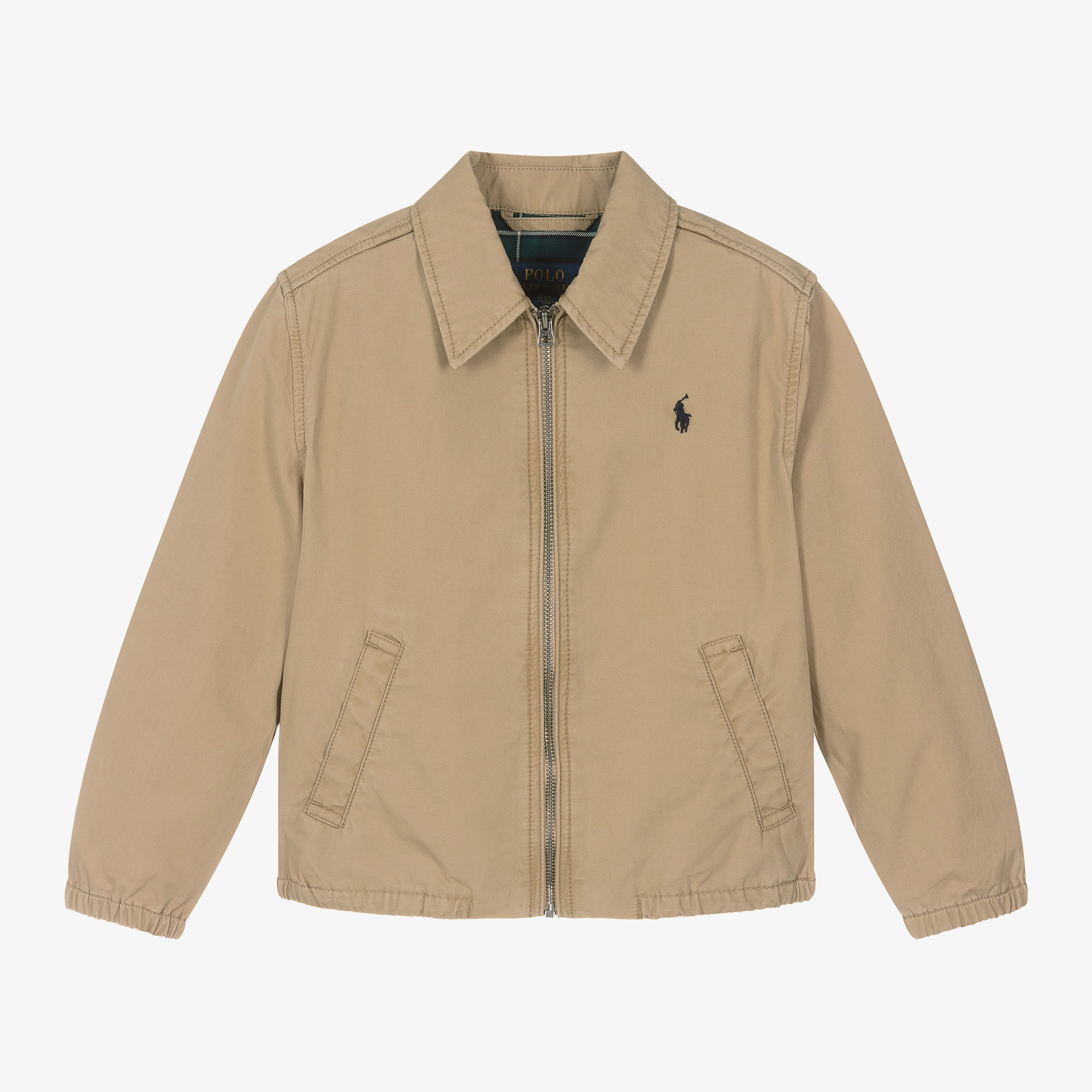 Ralph Lauren Boys Beige Cotton Bayport Jacket Childrensalon