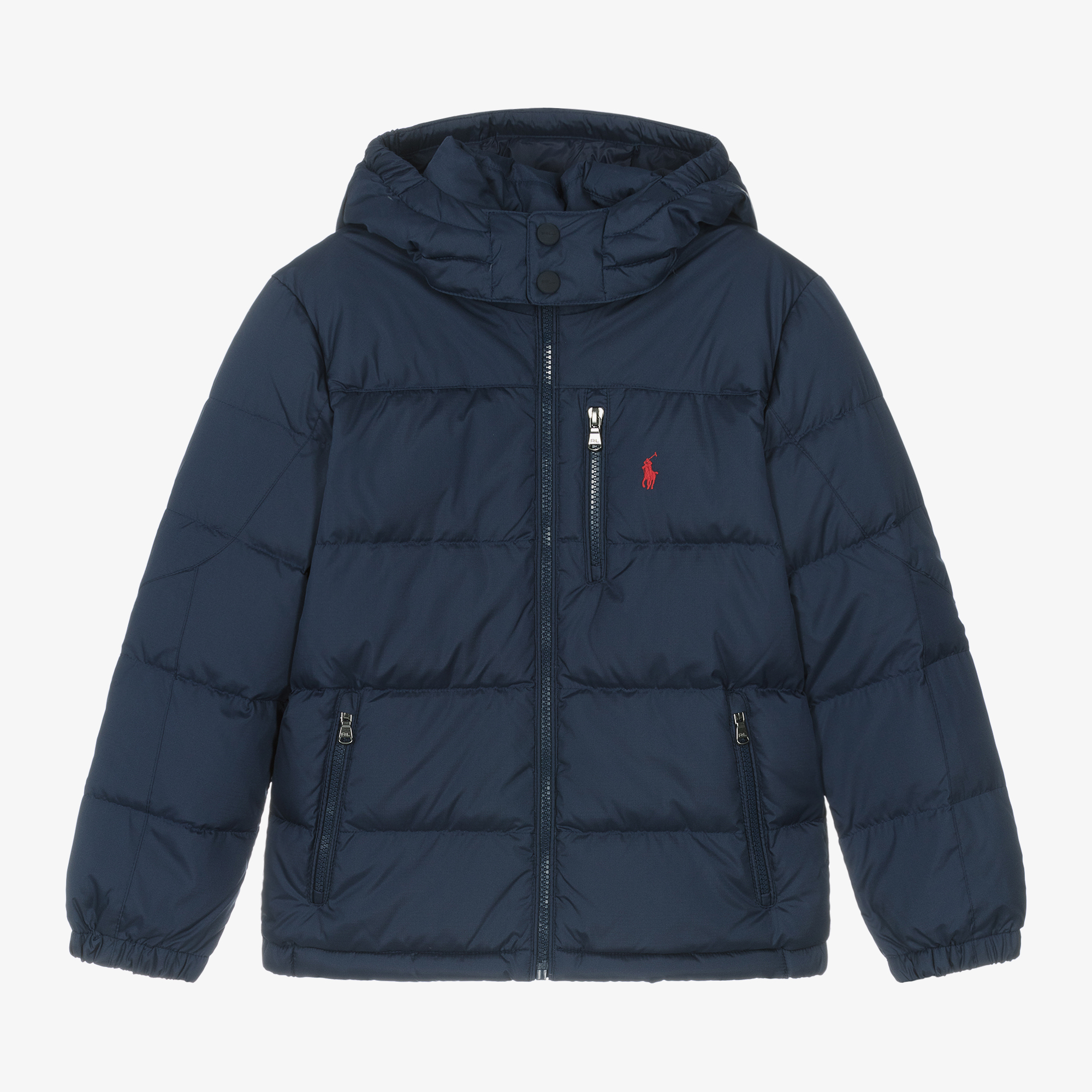 Navy puffer jacket boys on sale