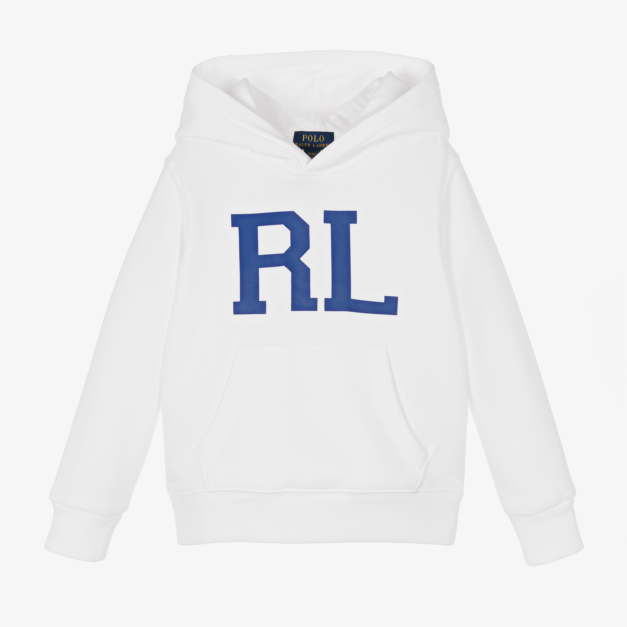 Polo Ralph Lauren - Boys White RL Logo Hoodie | Childrensalon