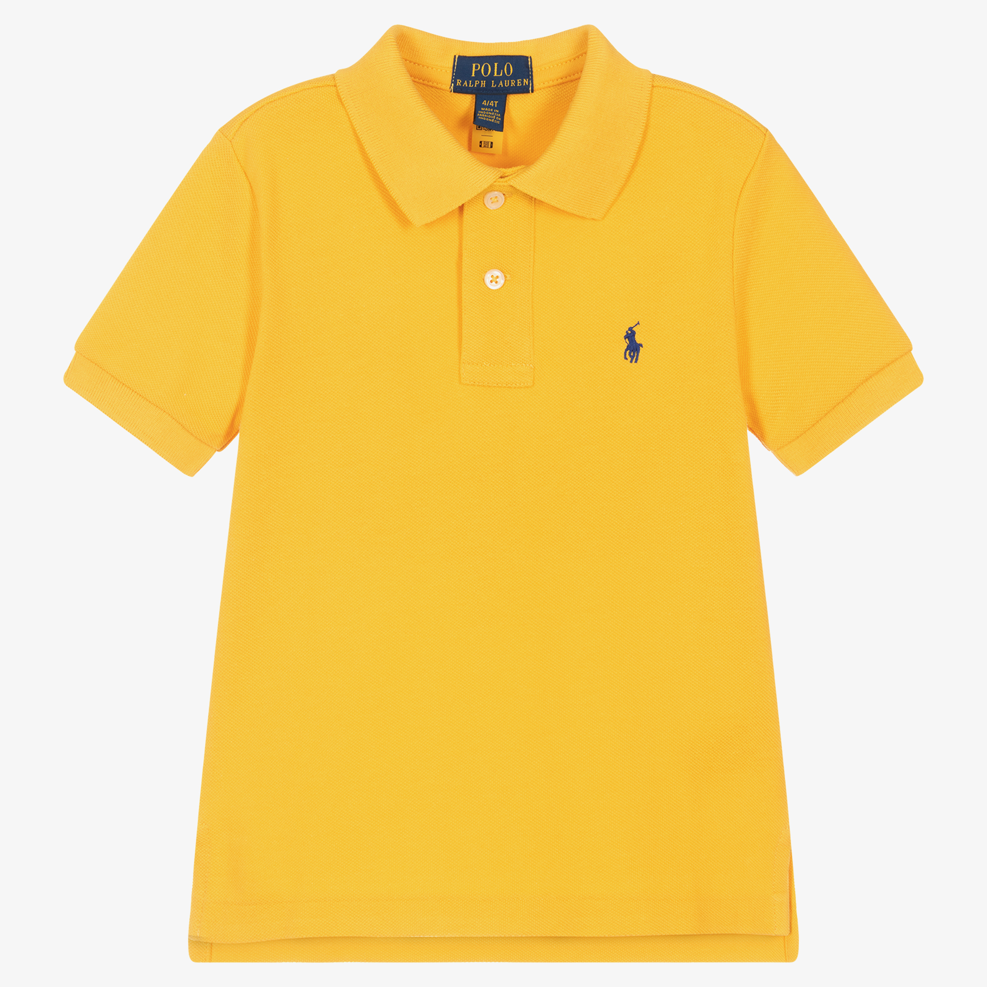 Ralph Lauren Boys Yellow Cotton Polo Shirt