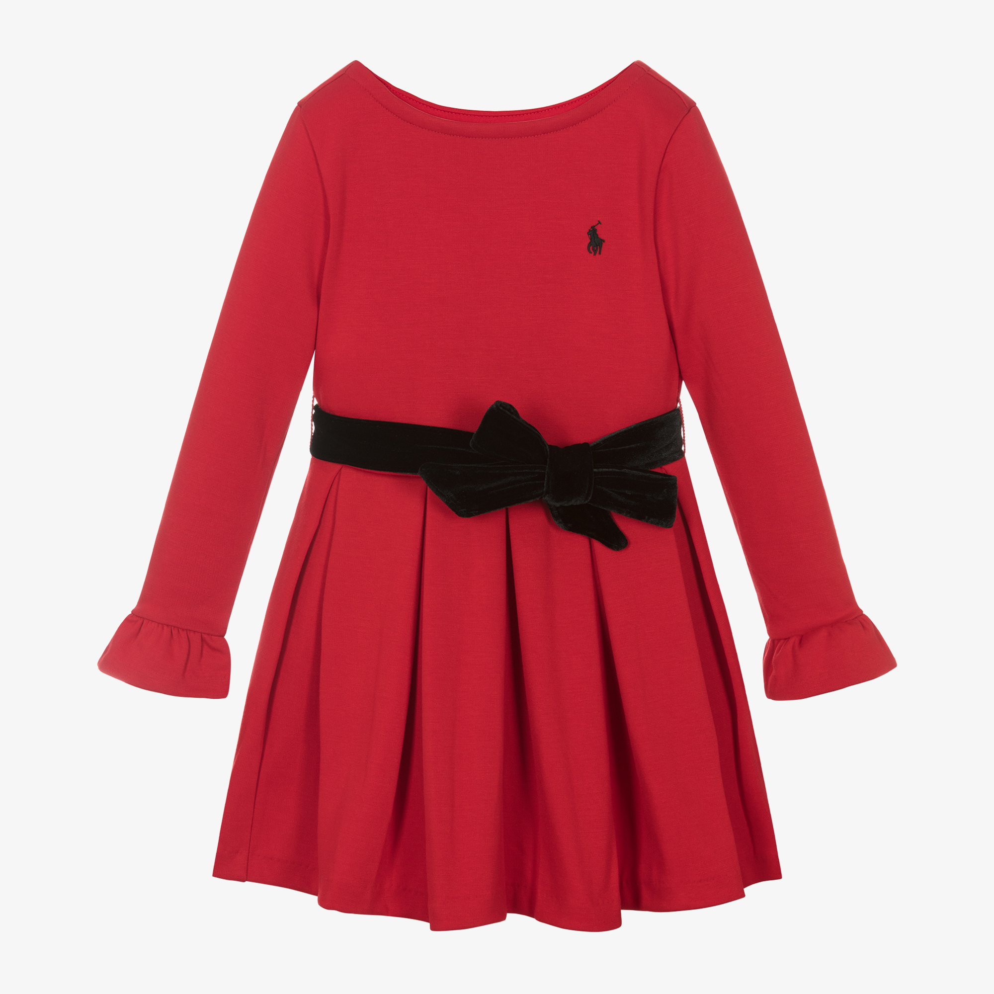 Ralph Lauren Girls Red Jersey Dress Childrensalon