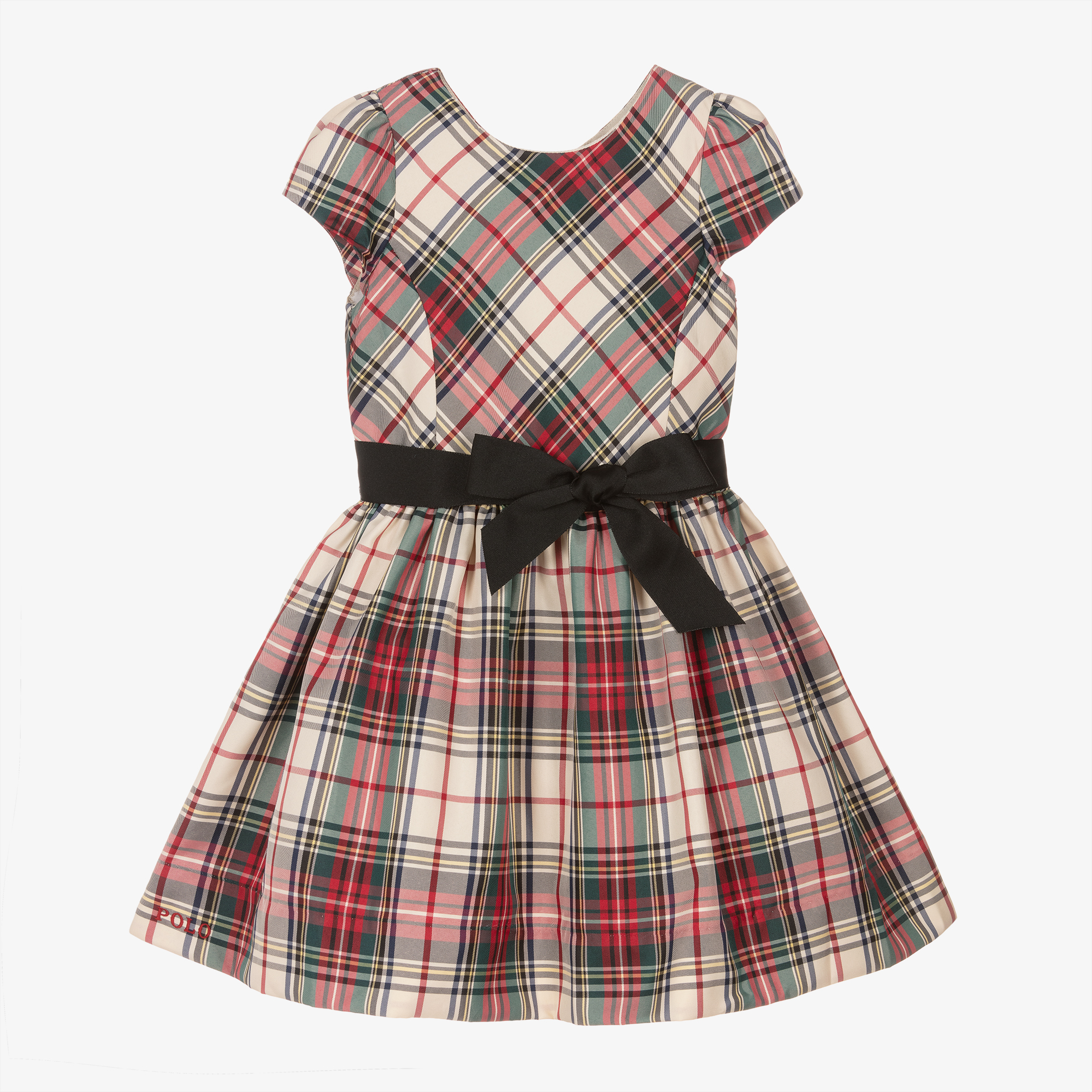 Ralph Lauren Girls Red Tartan Dress Childrensalon