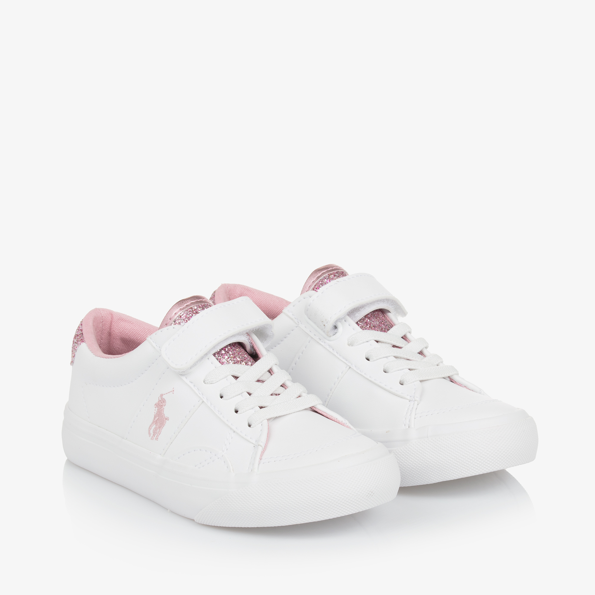 Girls ralph lauren trainers best sale