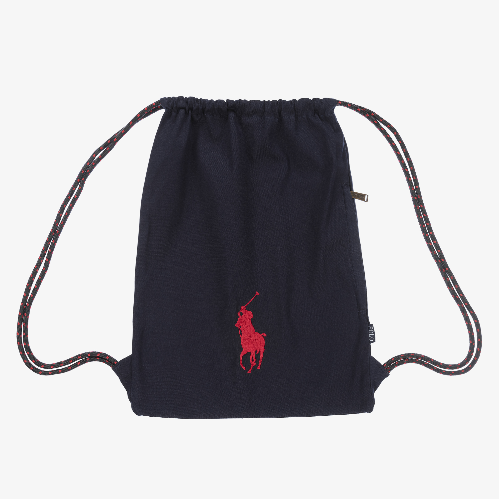 Polo Ralph Lauren - Navy Blue Drawstring Backpack (48cm) | Childrensalon