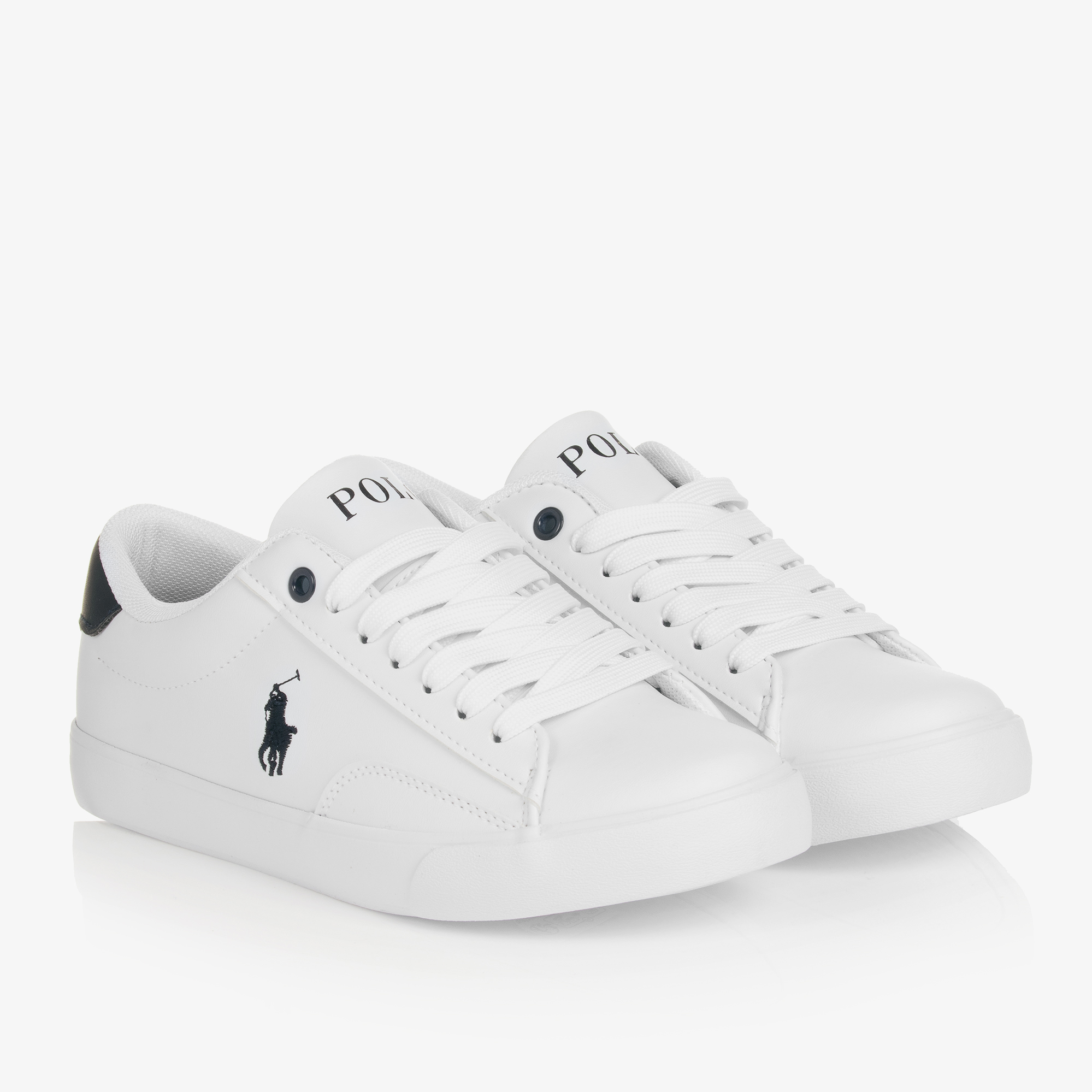 Polo ralph lauren white sneakers womens on sale