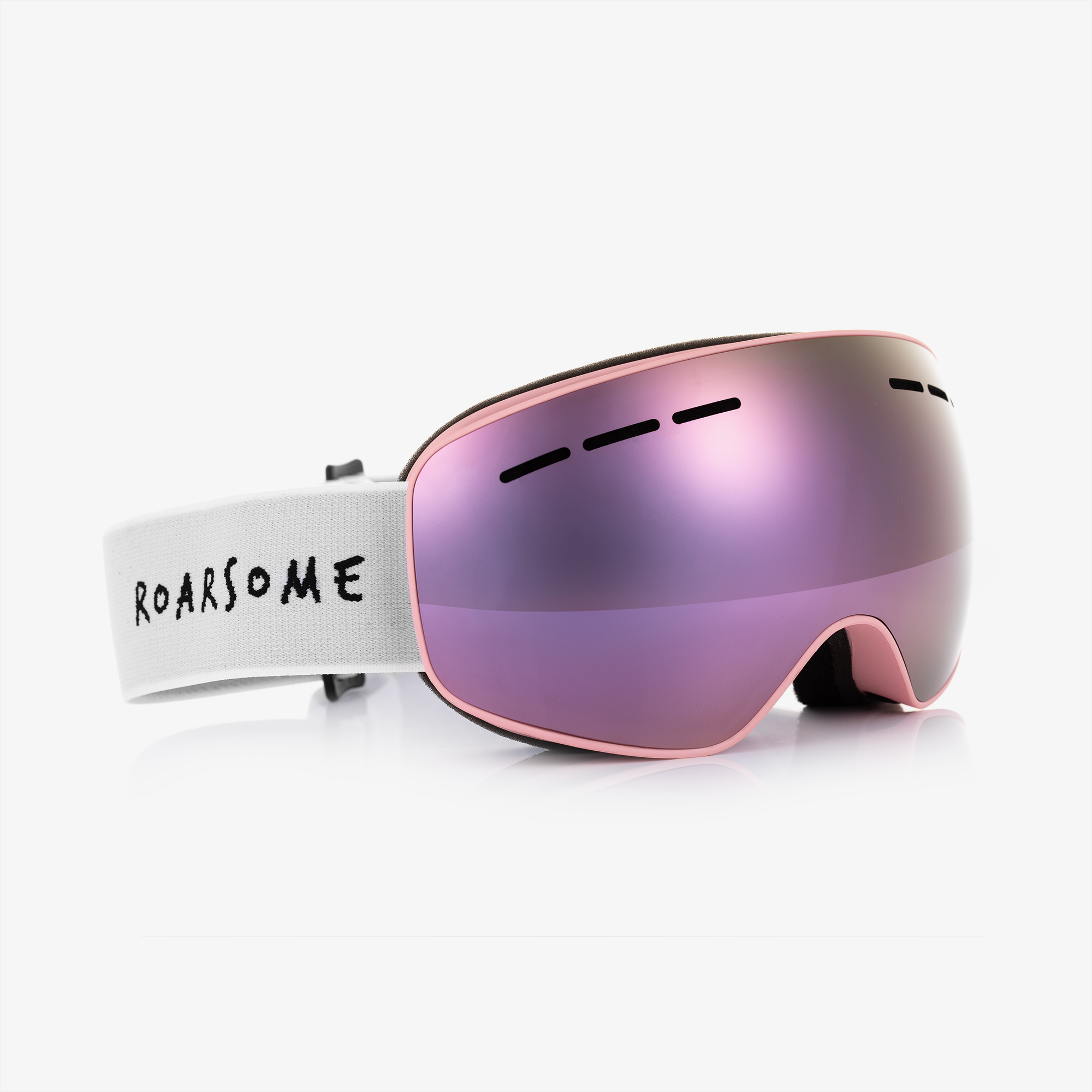 Roarsome Pink Polarised Anti Fog Ski Goggles