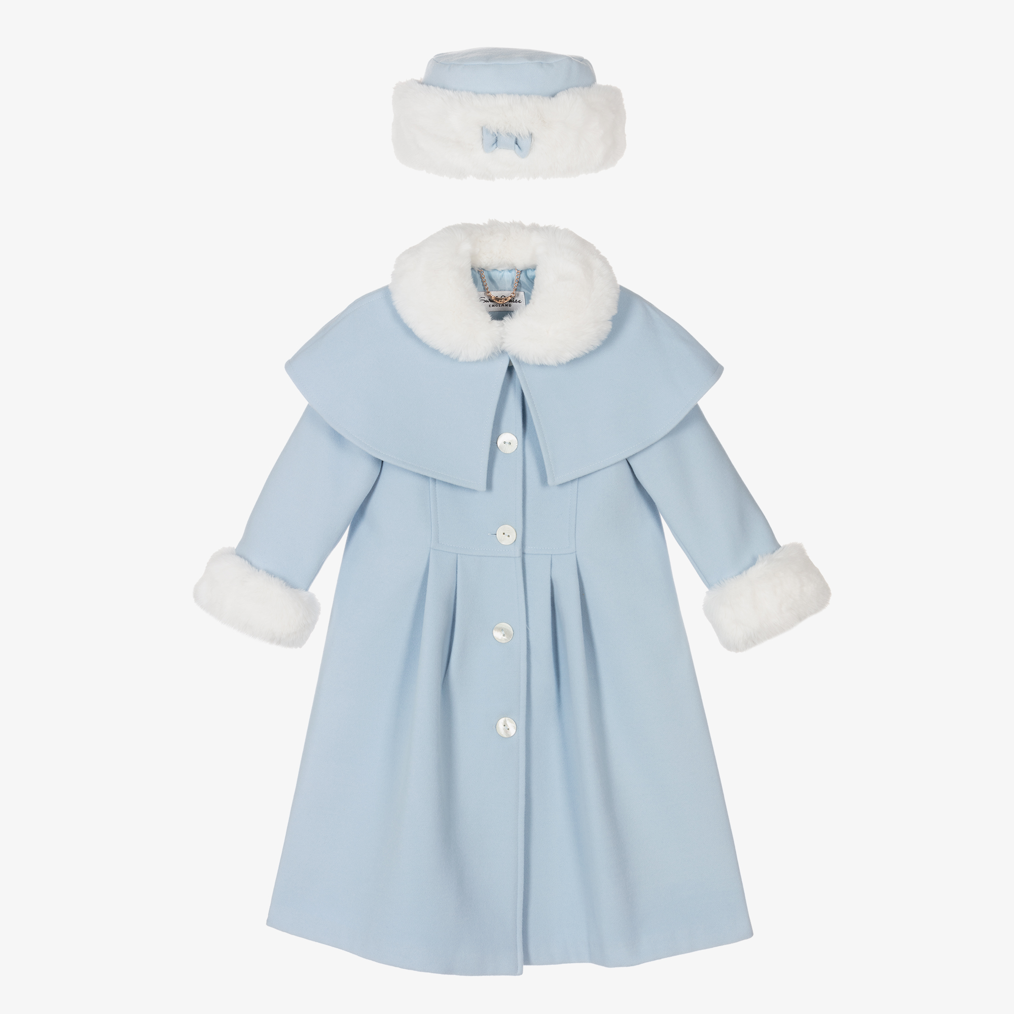 Girls light hot sale blue coat