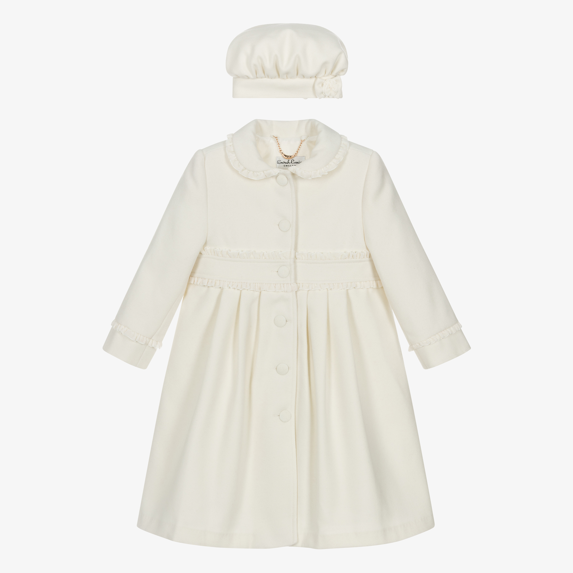 Ivory top coat dress