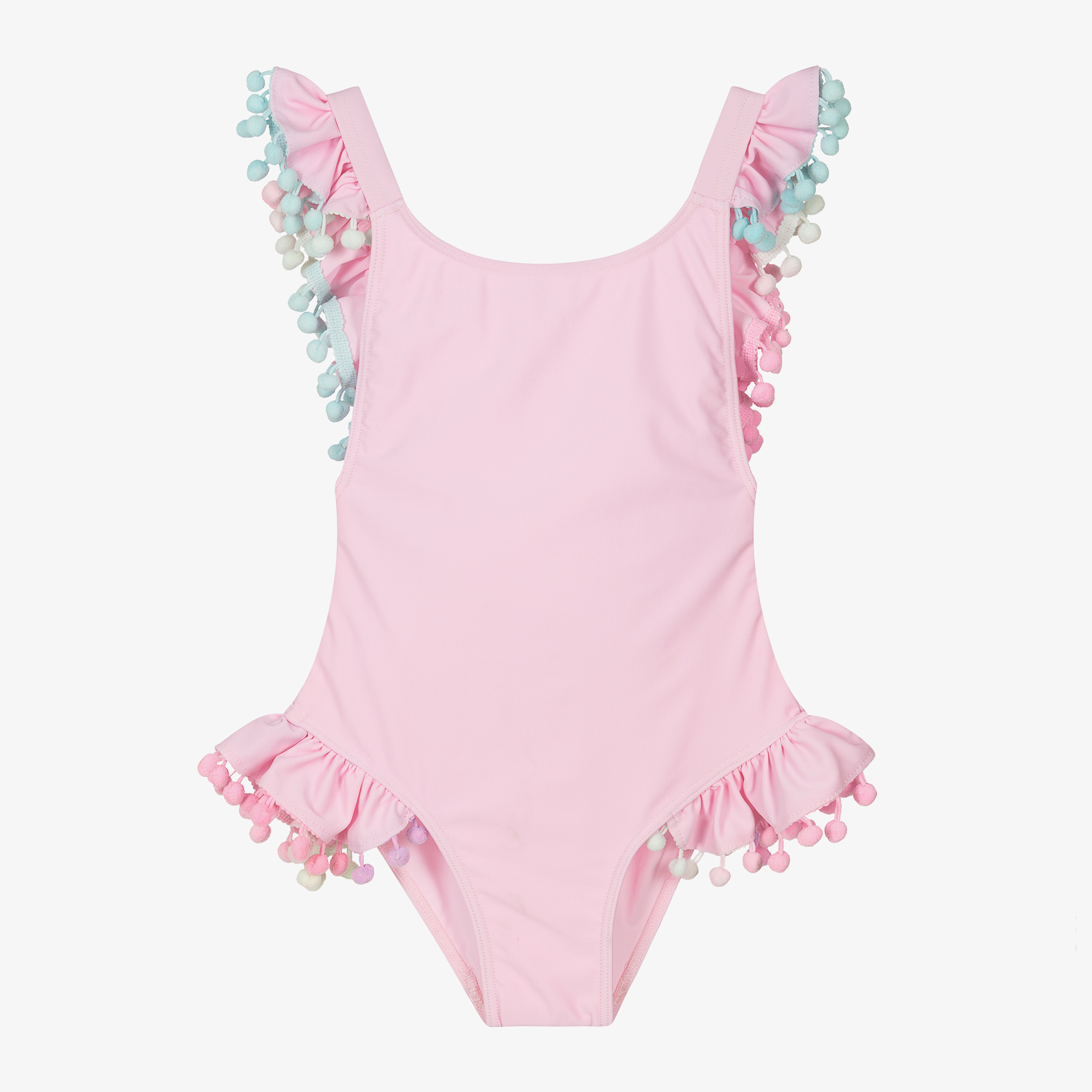 Selini Action - Pink Flowers Swimsuit | Childrensalon