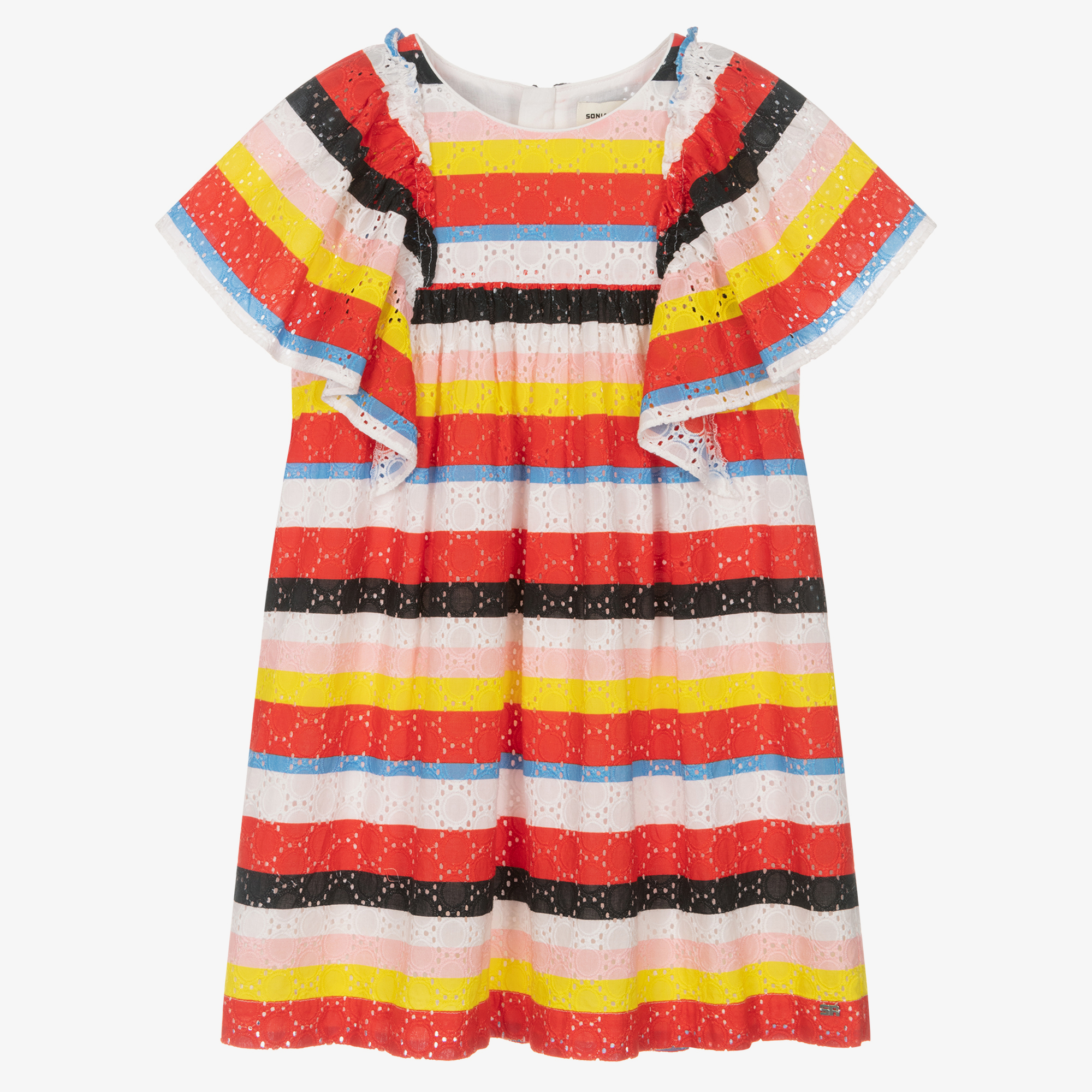 Sonia Rykiel Paris - Girls Silver Logo Dress | Childrensalon