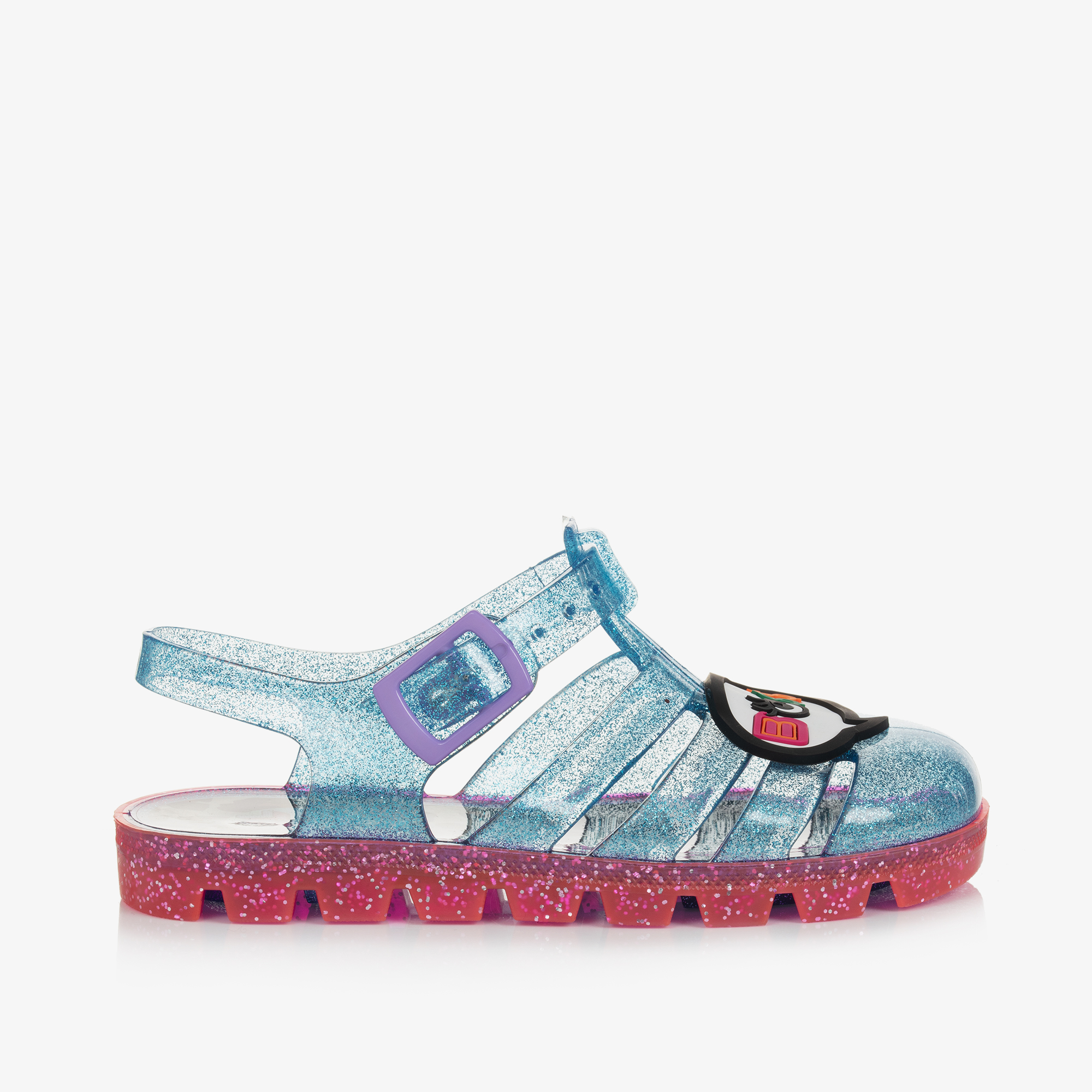 Sophia Webster Mini Girls Blue LOL Surprise Jelly Sandals