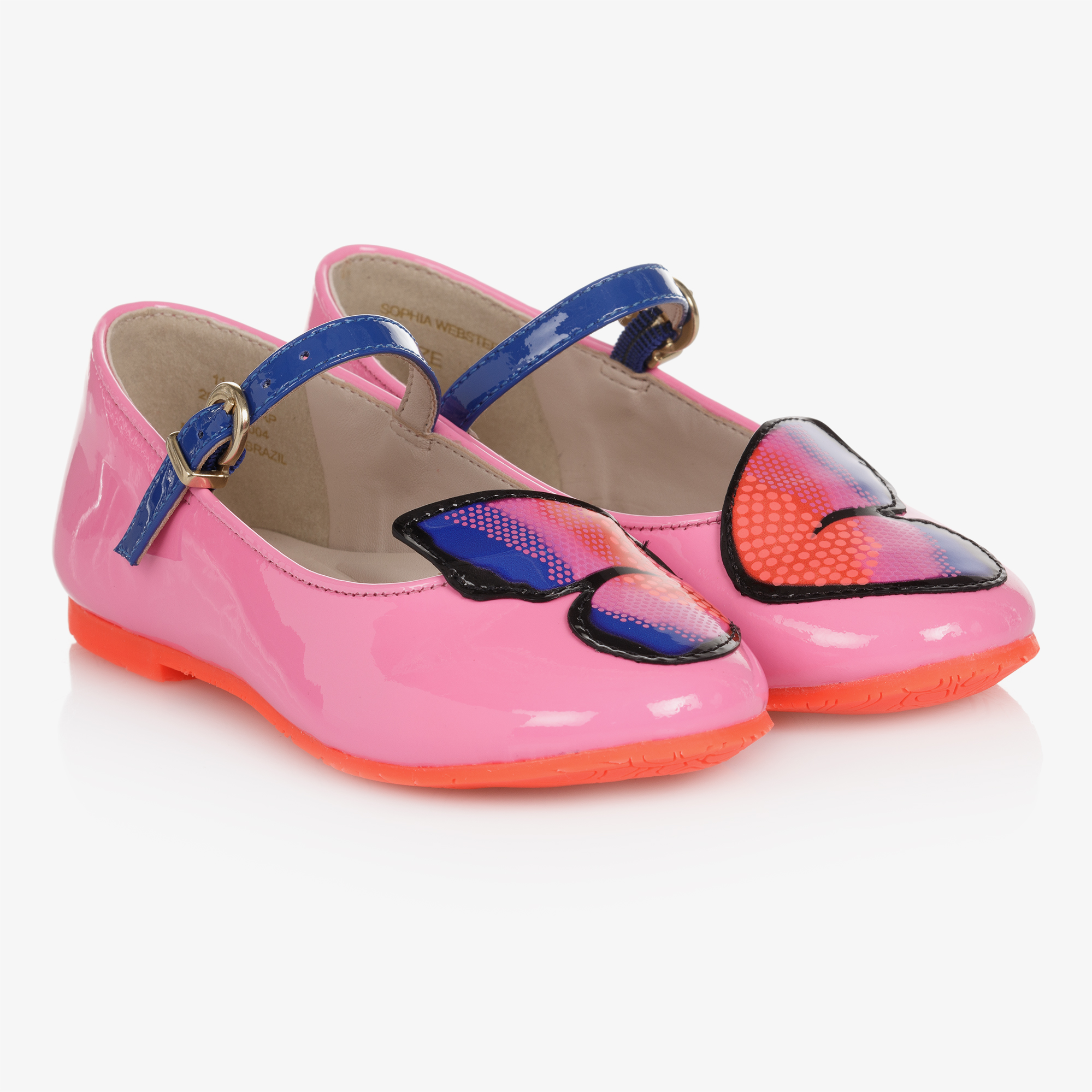 Sophia Webster Mini - Silver Glitter Butterfly Shoes | Childrensalon