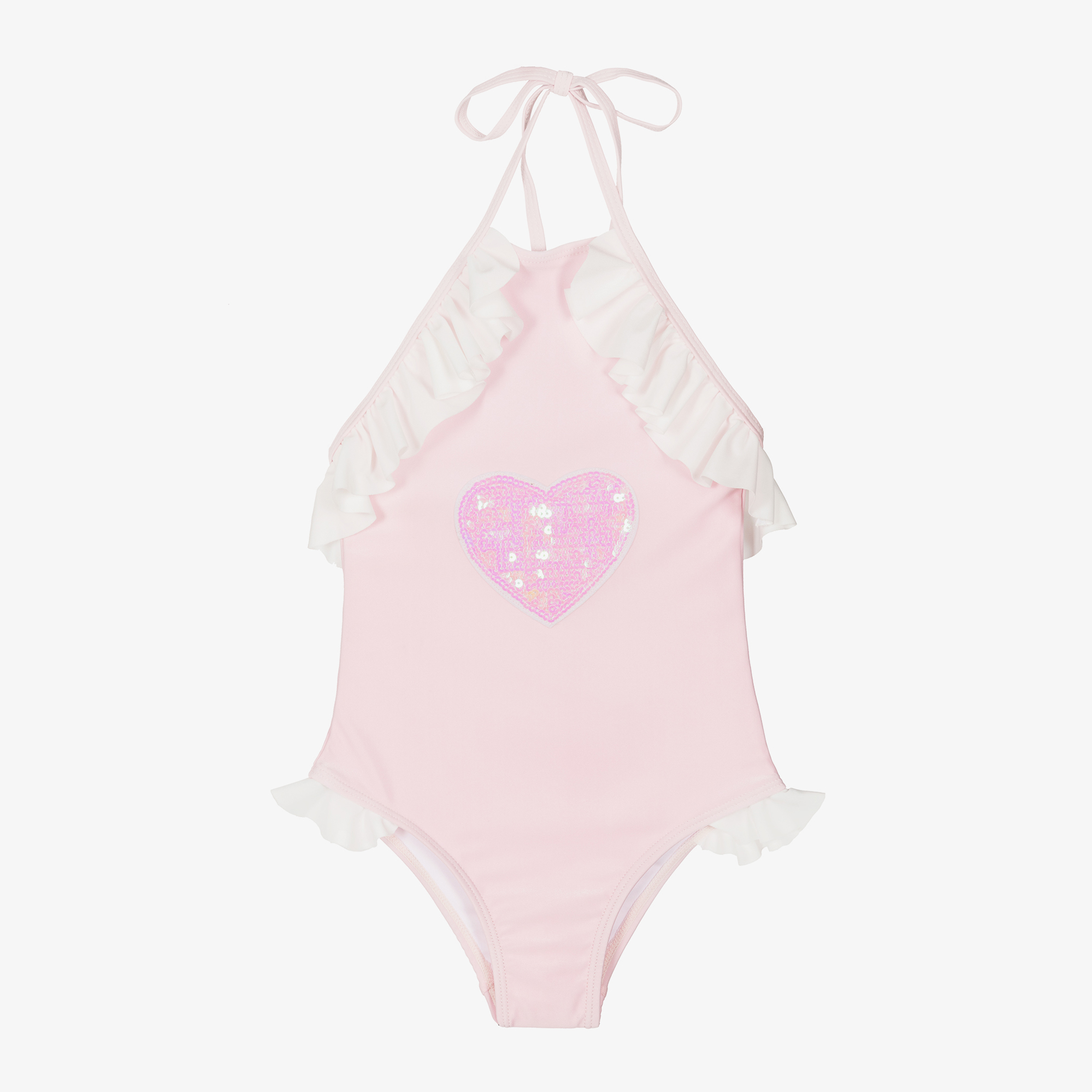 Pale pink one piece on sale swimsuit