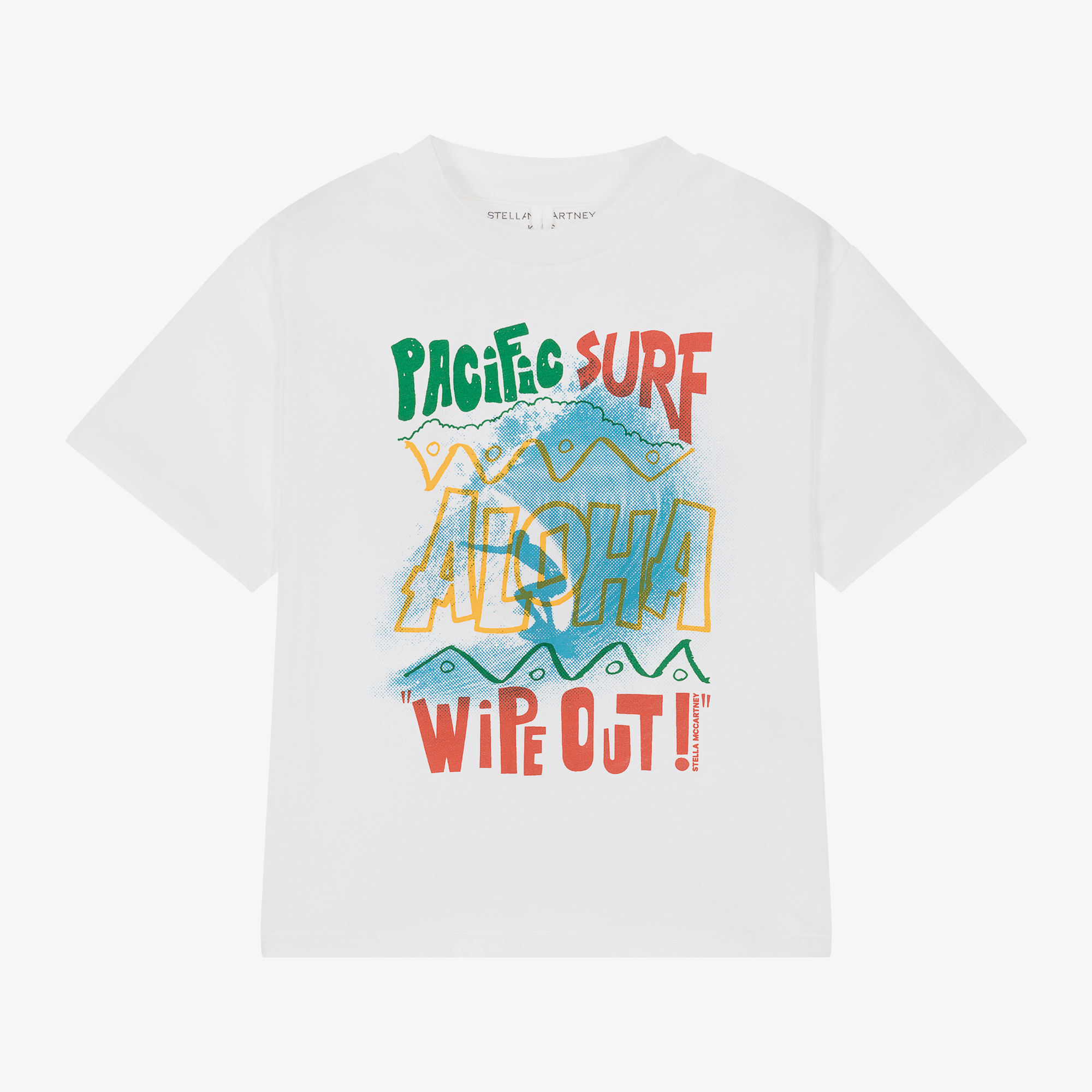 Stella McCartney Kids - Boys White Cotton T-Shirt | Childrensalon