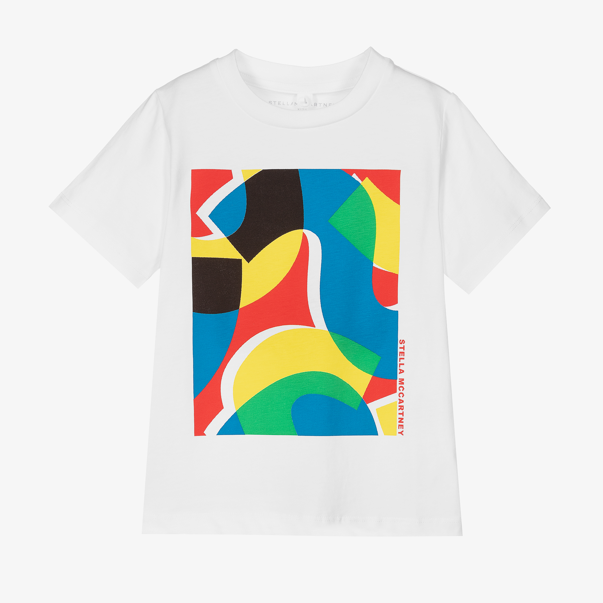 Stella McCartney Kids - White Organic Cotton T-Shirt | Childrensalon