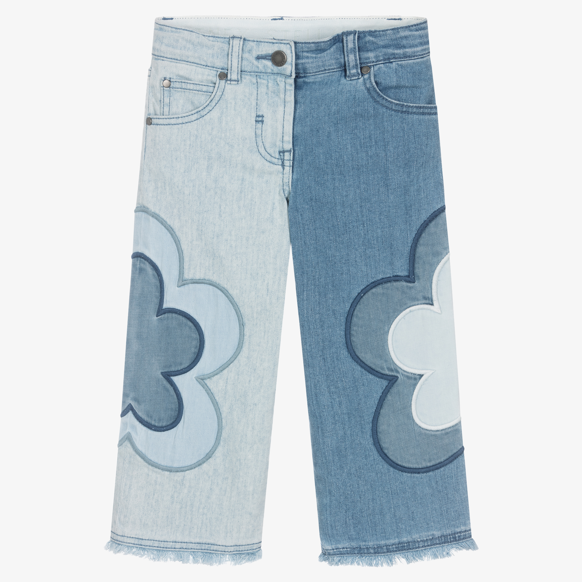 Stella McCartney Kids - Blue Striped Slim Leg Jeans | Childrensalon