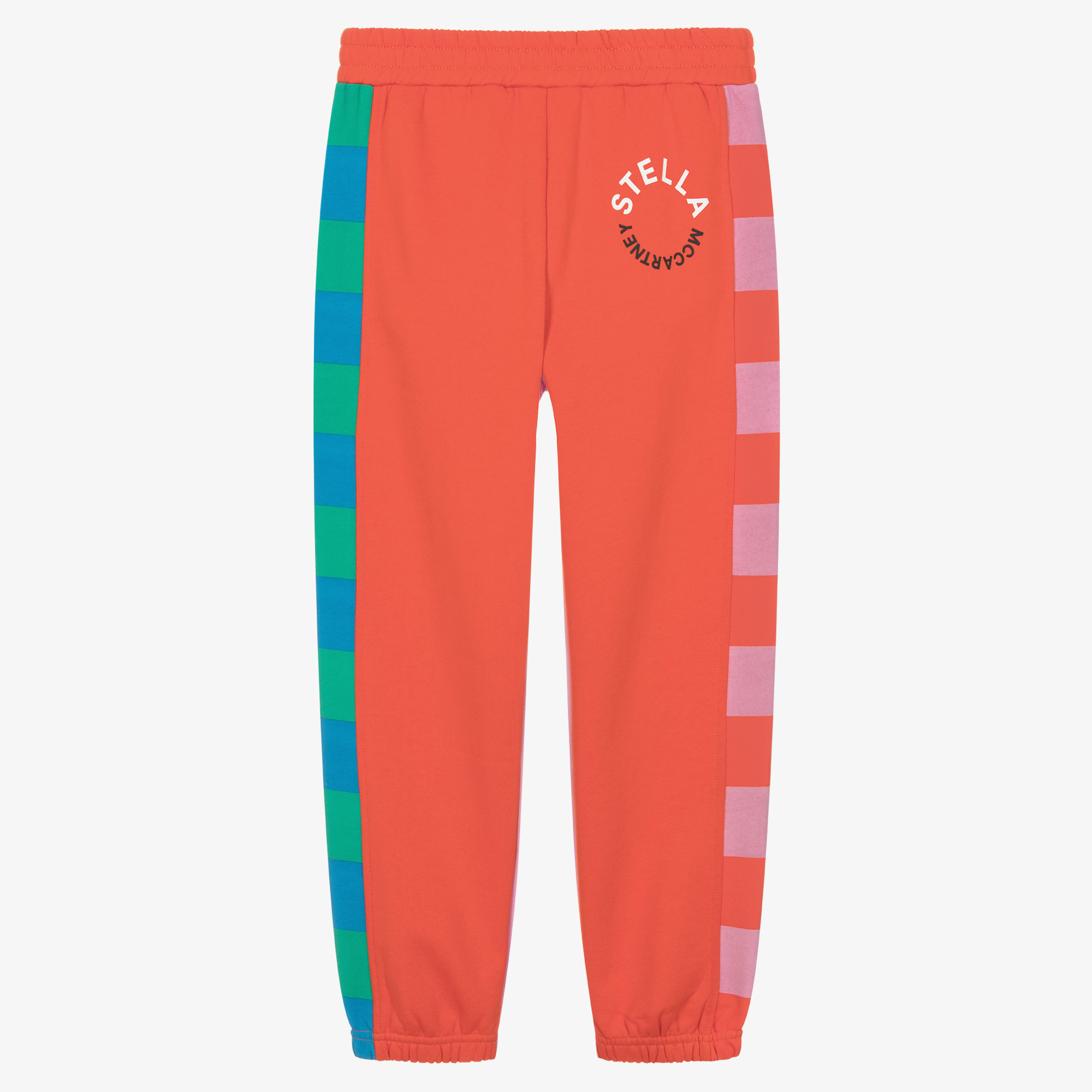 Stella McCartney Kids - Girls Orange Star Joggers | Childrensalon