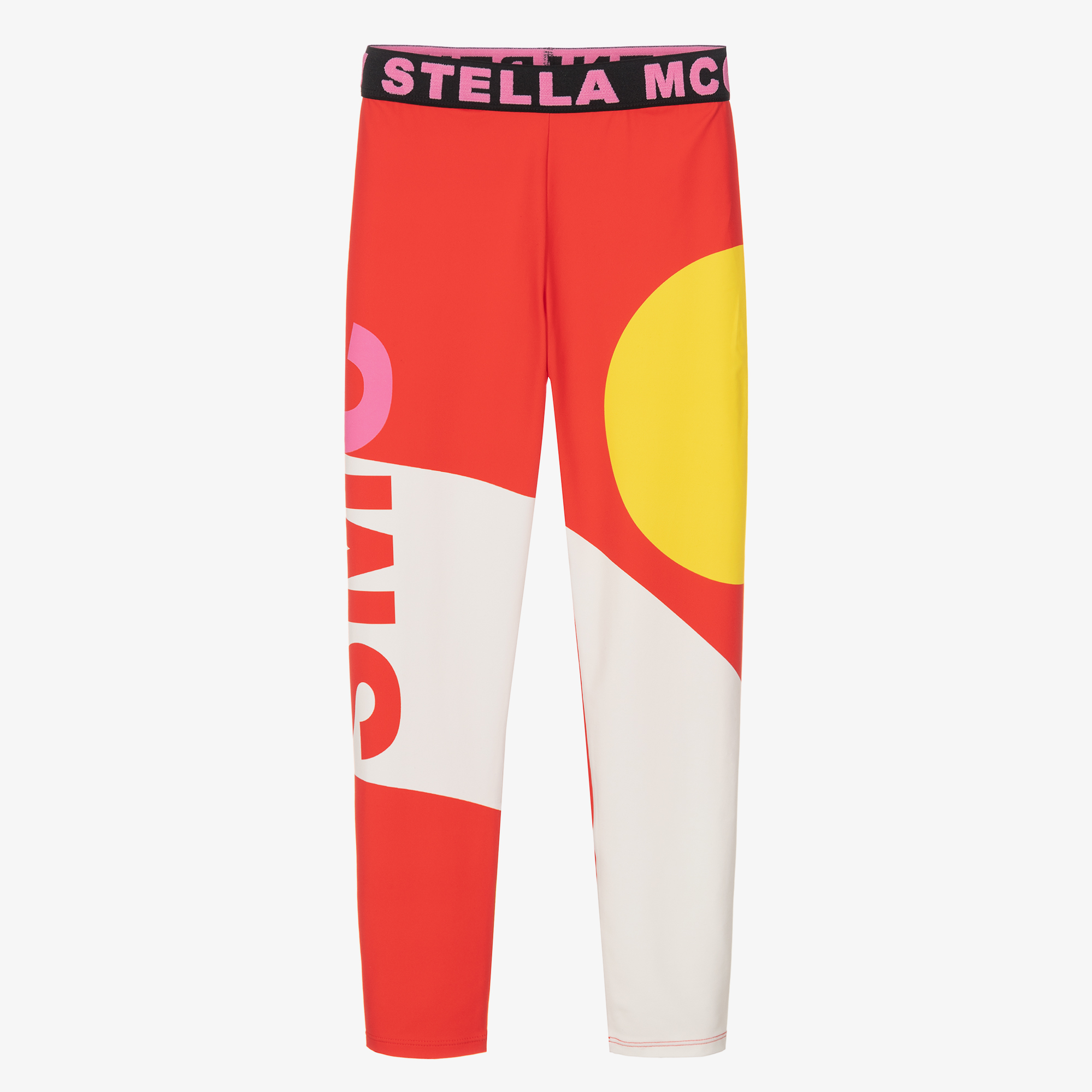 Stella McCartney Kids - Girls White Cotton Leggings | Childrensalon