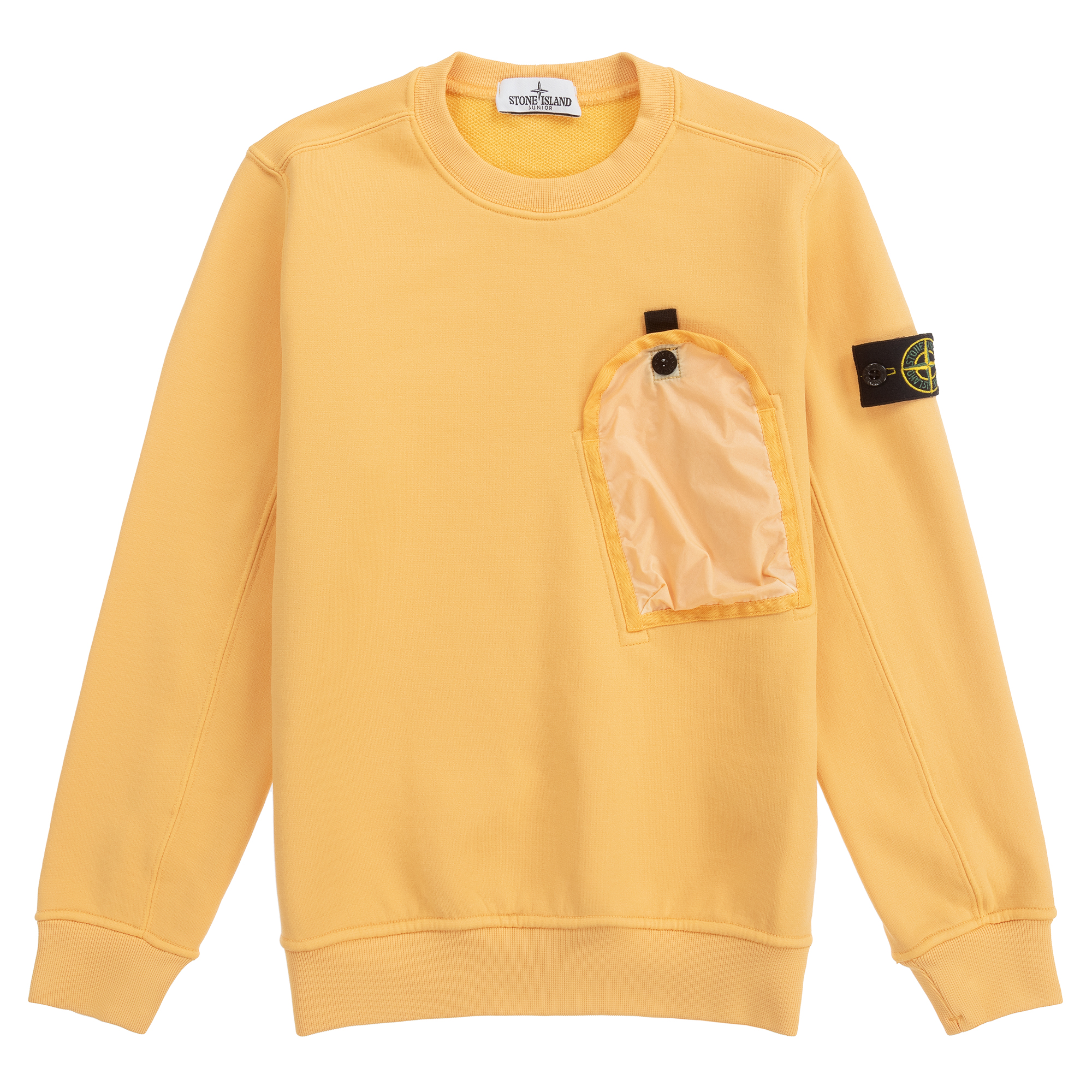 stone island yellow sweatshirt