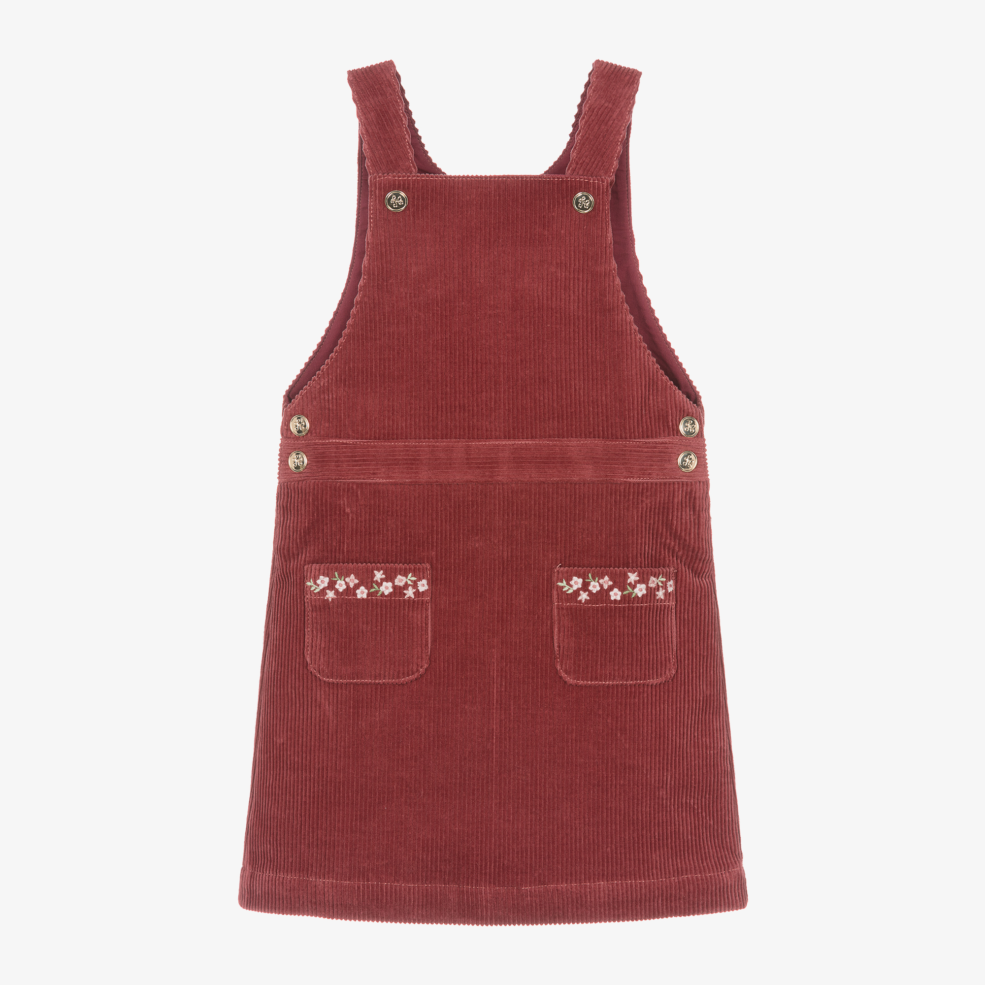 Lu & hotsell Ro red Pinafore Dress