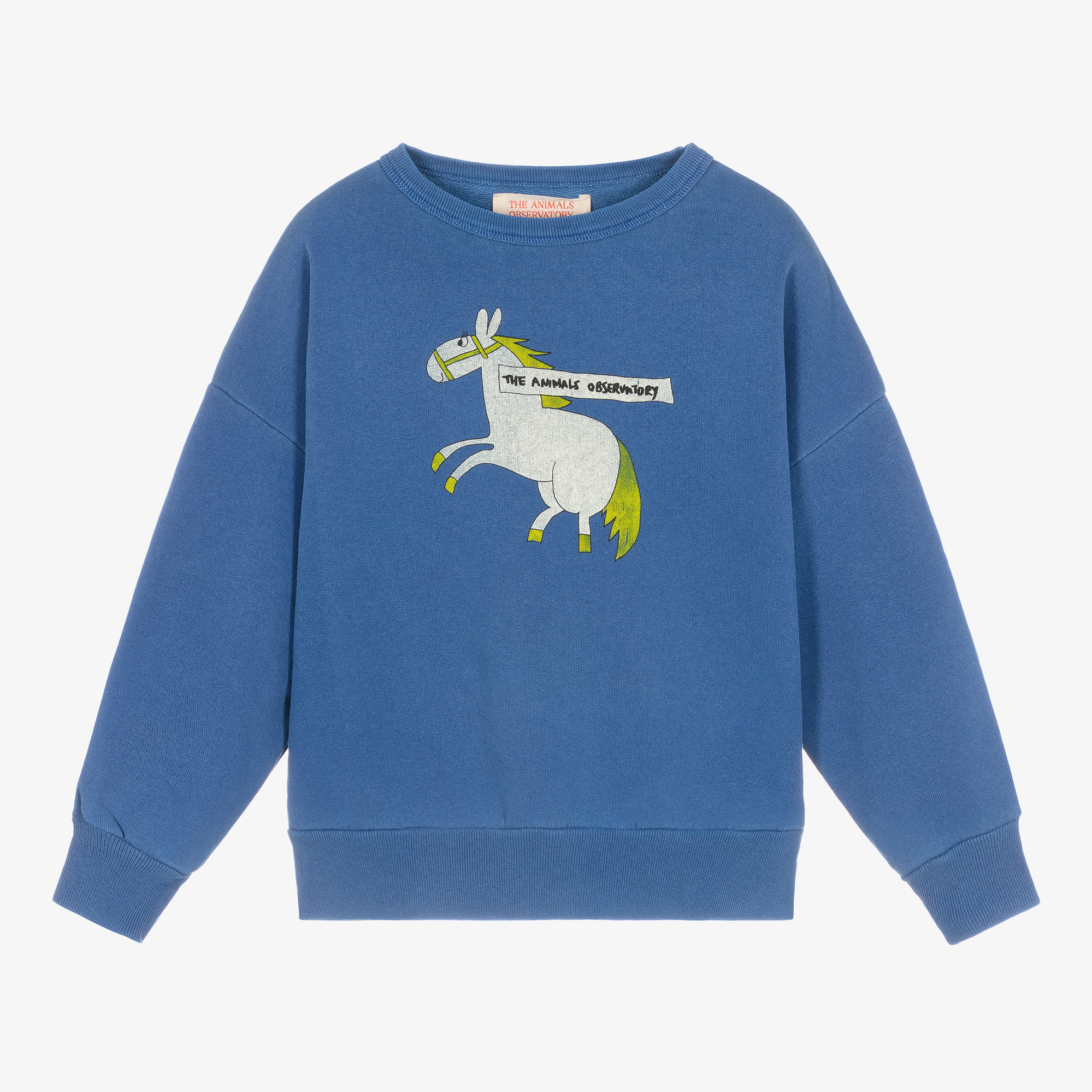 The Animals Observatory - Yellow Graphic Sweatshirt | Childrensalon