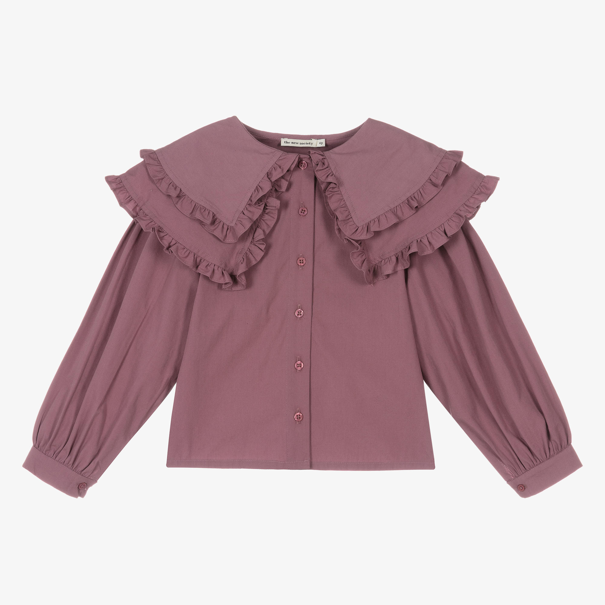 The New Society Girls Purple Cotton Blouse