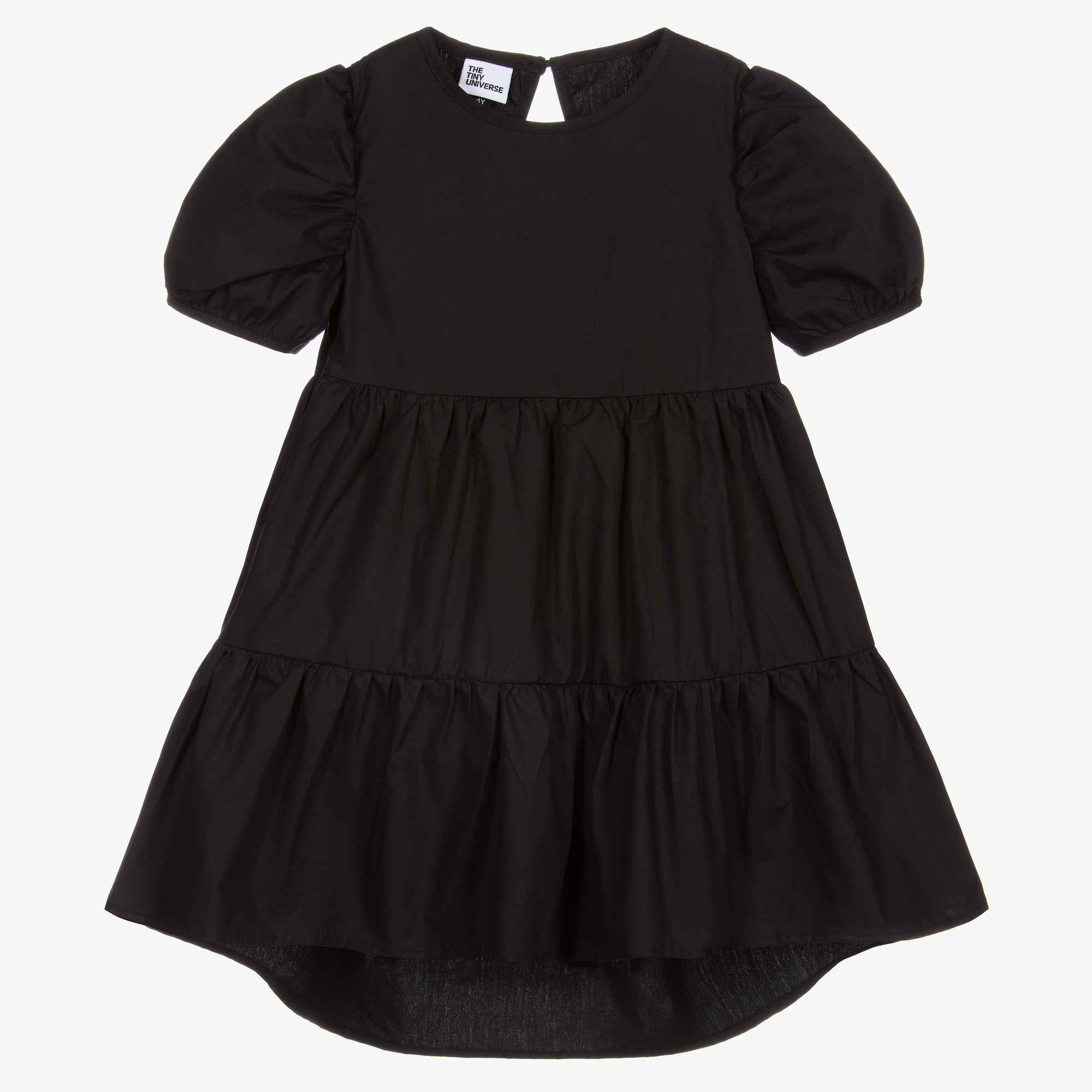 The Tiny Universe - Black 'Tiny Chapel' Cotton Jersey Dress | Childrensalon