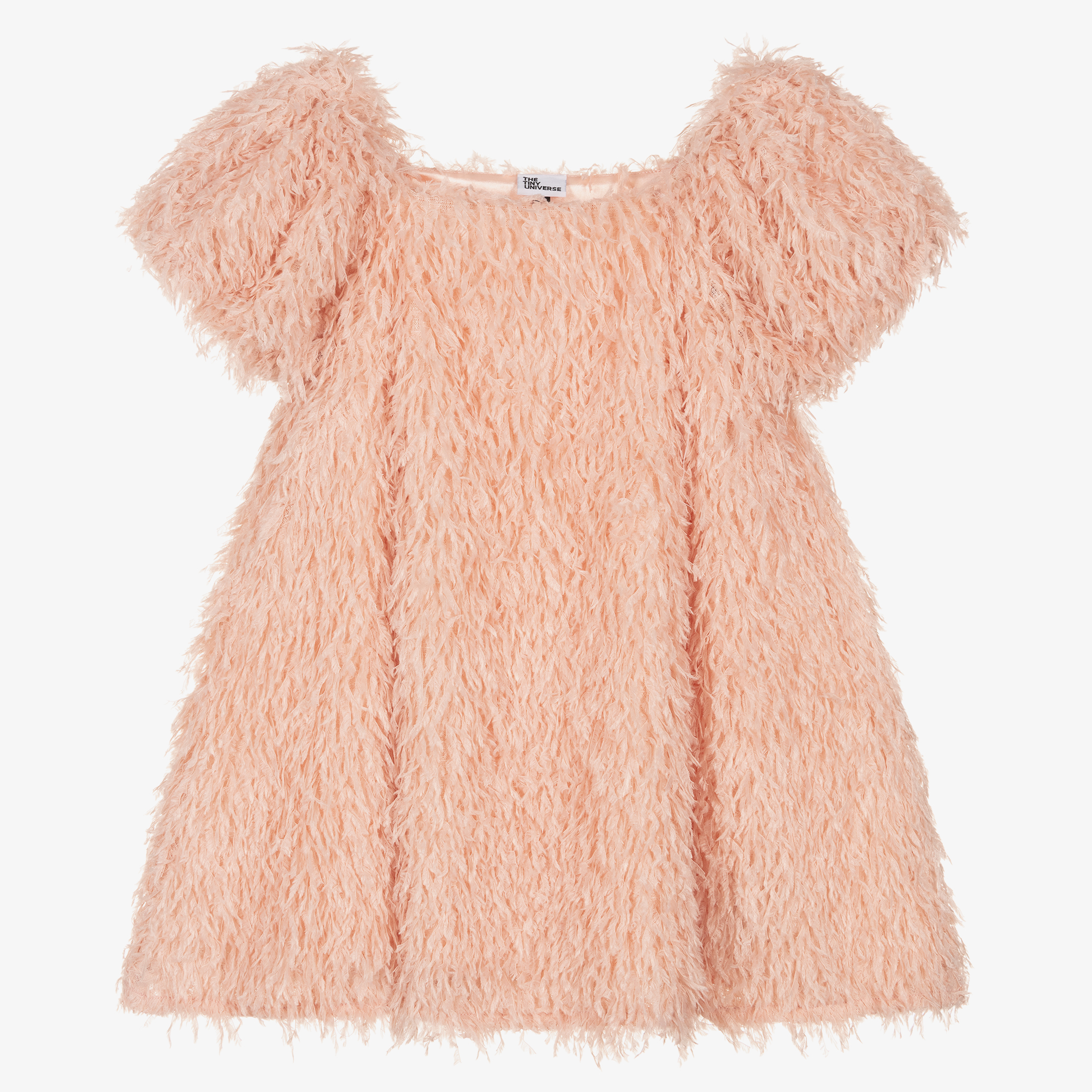 Pink fluffy online dress