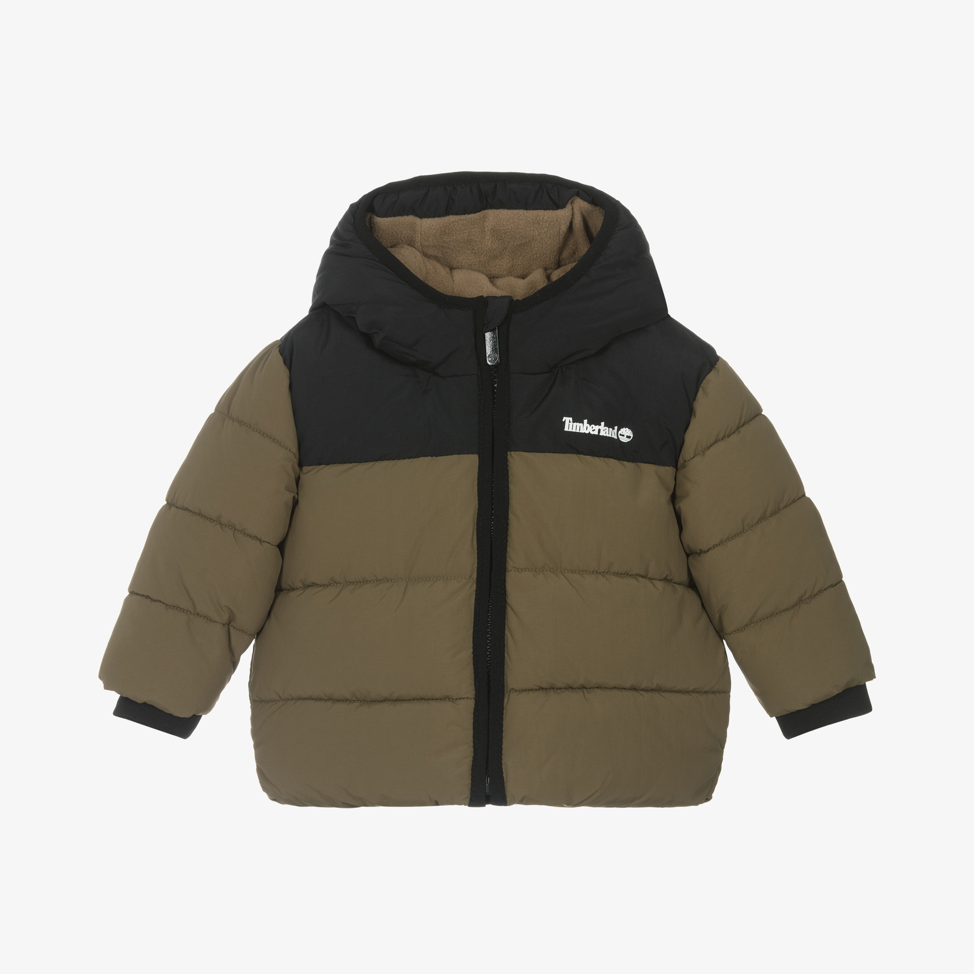 Timberland Baby Boys Green Hooded Puffer Jacket