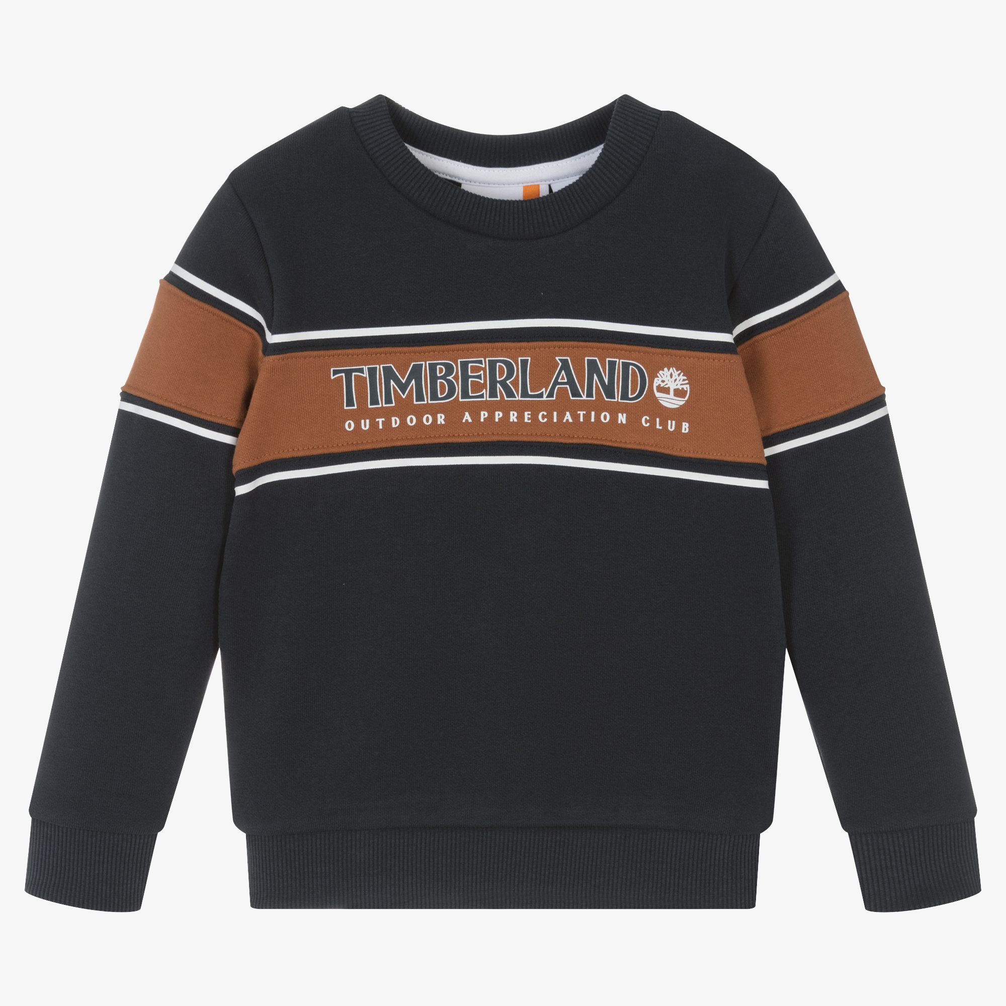 Timberland Boys Navy Blue Cotton Sweatshirt